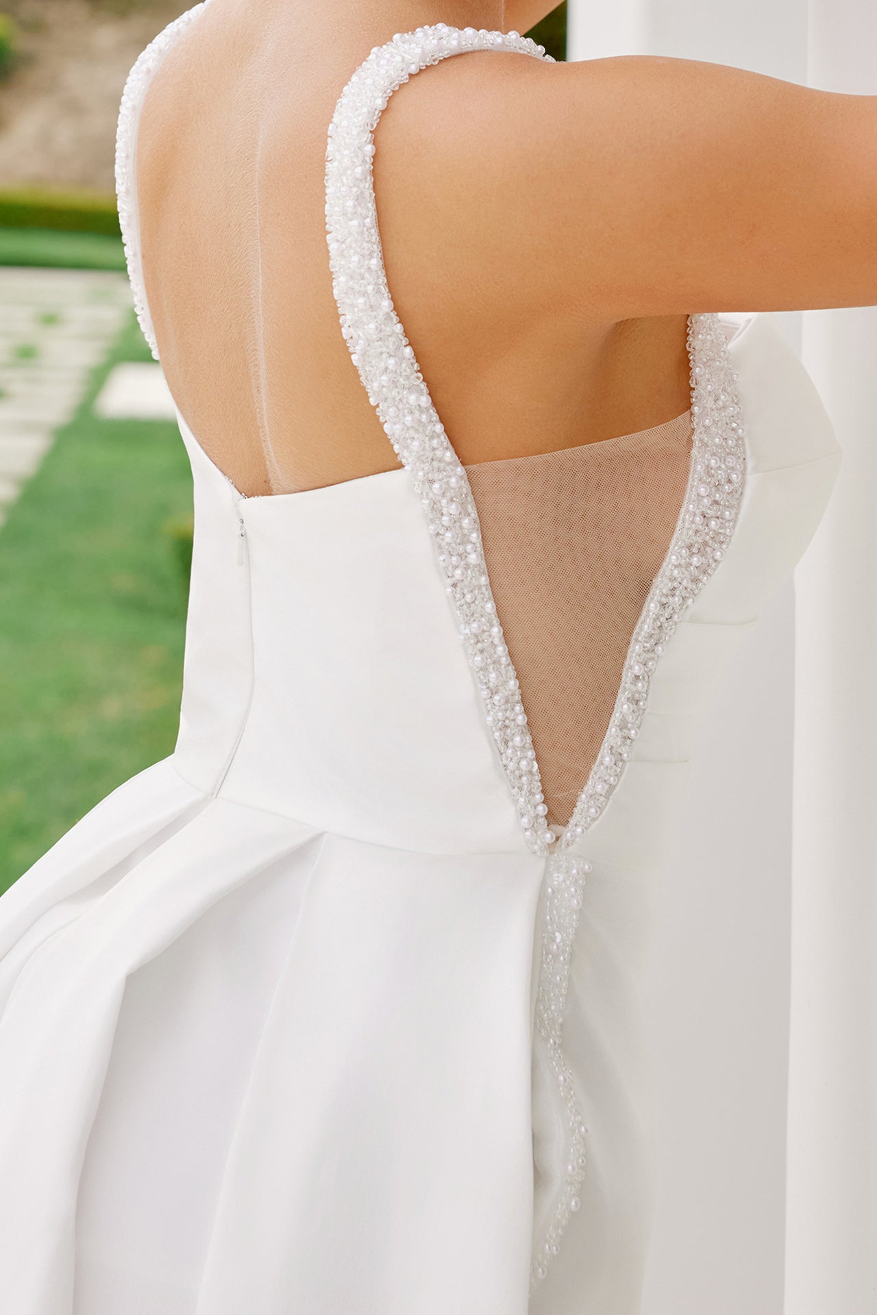 Breathtaking Graceful Sheath Wedding Gown for Grand Wedding Gala NXJE993