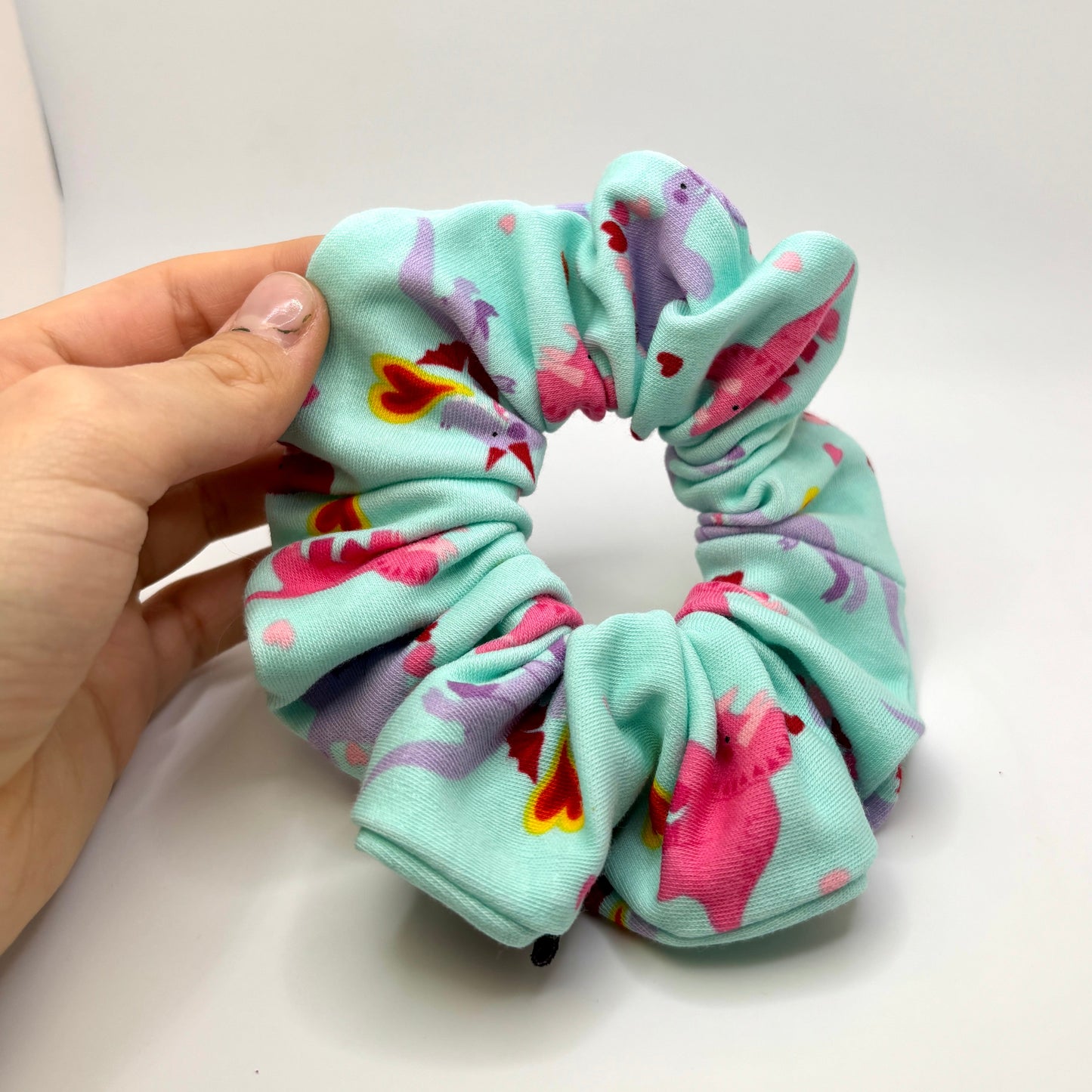Mini Valentine's Day Dinos Scrunchie