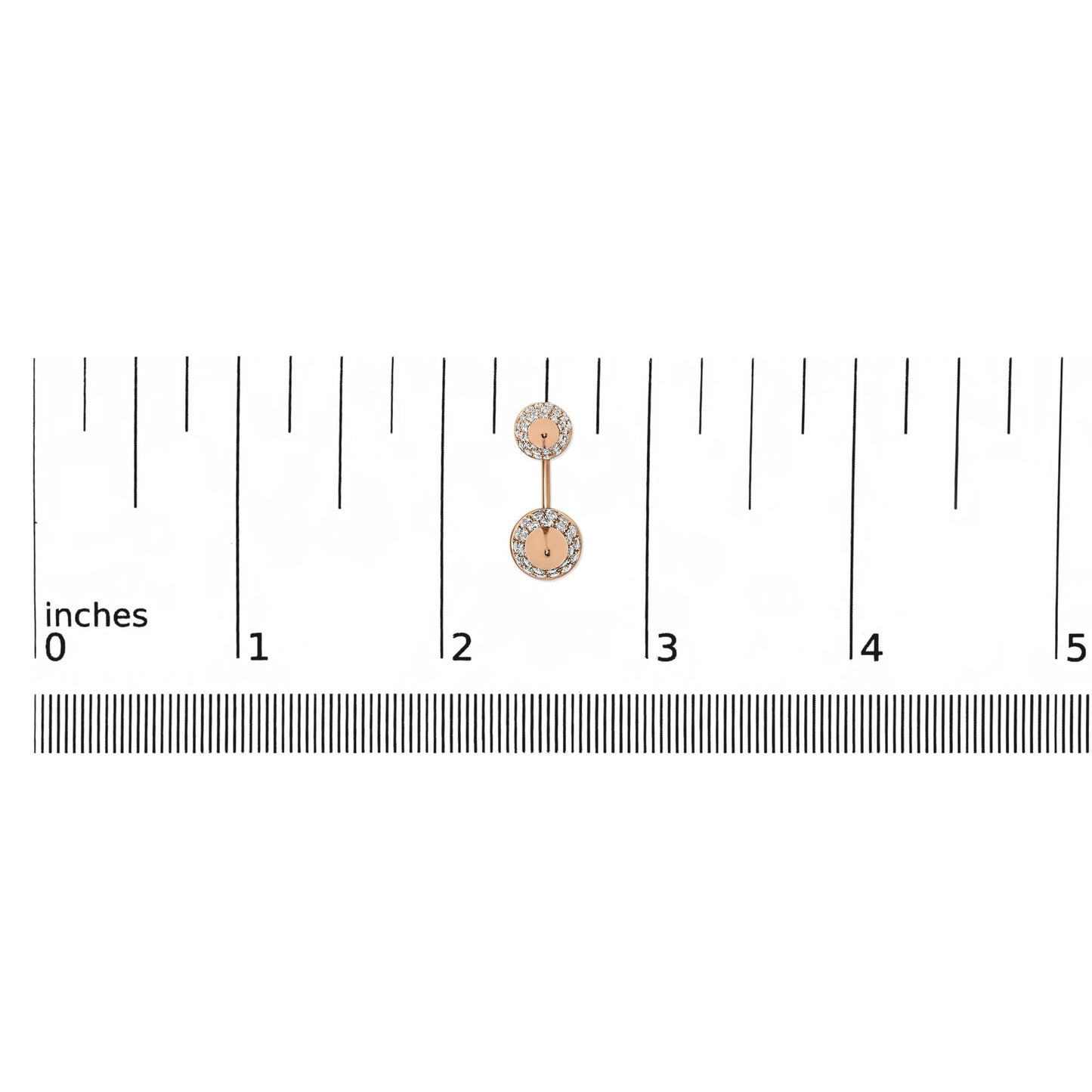 14K Rose Gold 1.00 Cttw Diamond Double Cone Jacket Stud Earring (G-H Color, SI1-SI2 Clarity)-4
