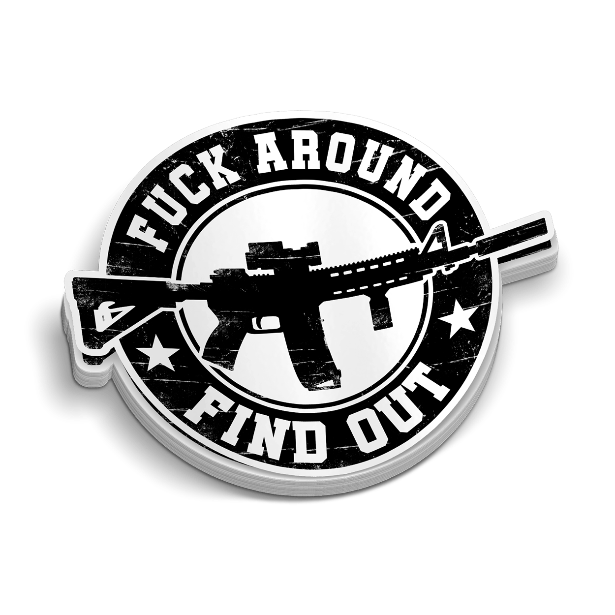 FAFO Round Hard Hat Decal