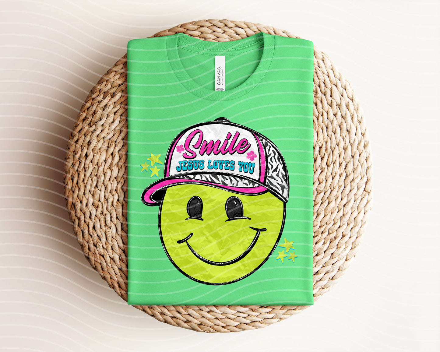 Smile Jesus Loves You Graphic Tee