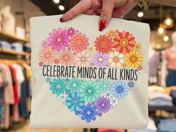 Celebrate Minds of All Kinds Graphic Tee