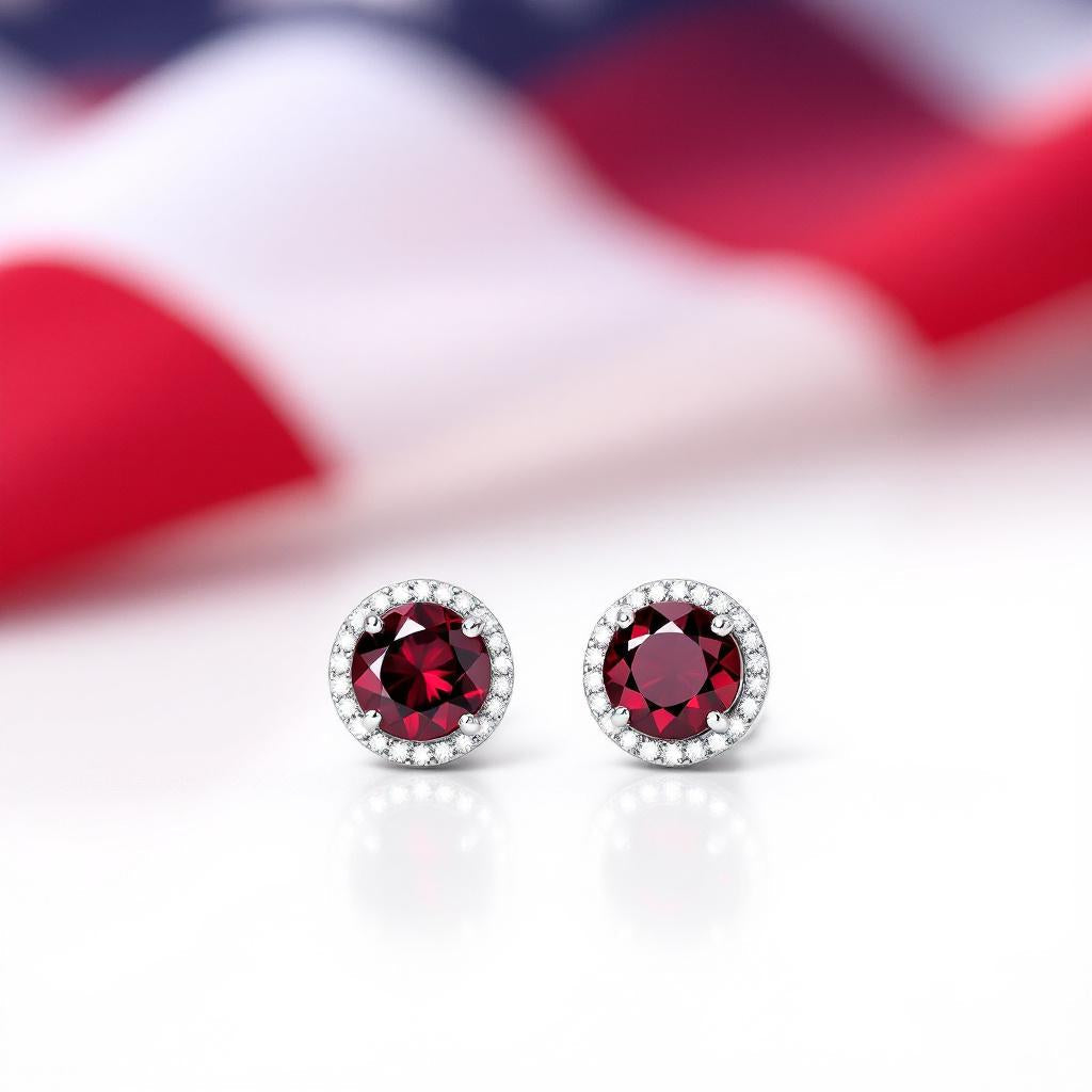 "Soothing Whispers" Portuguese Cut Pierced Cremation Earrings 5.5mm Sterling silver w/ CZ Halo