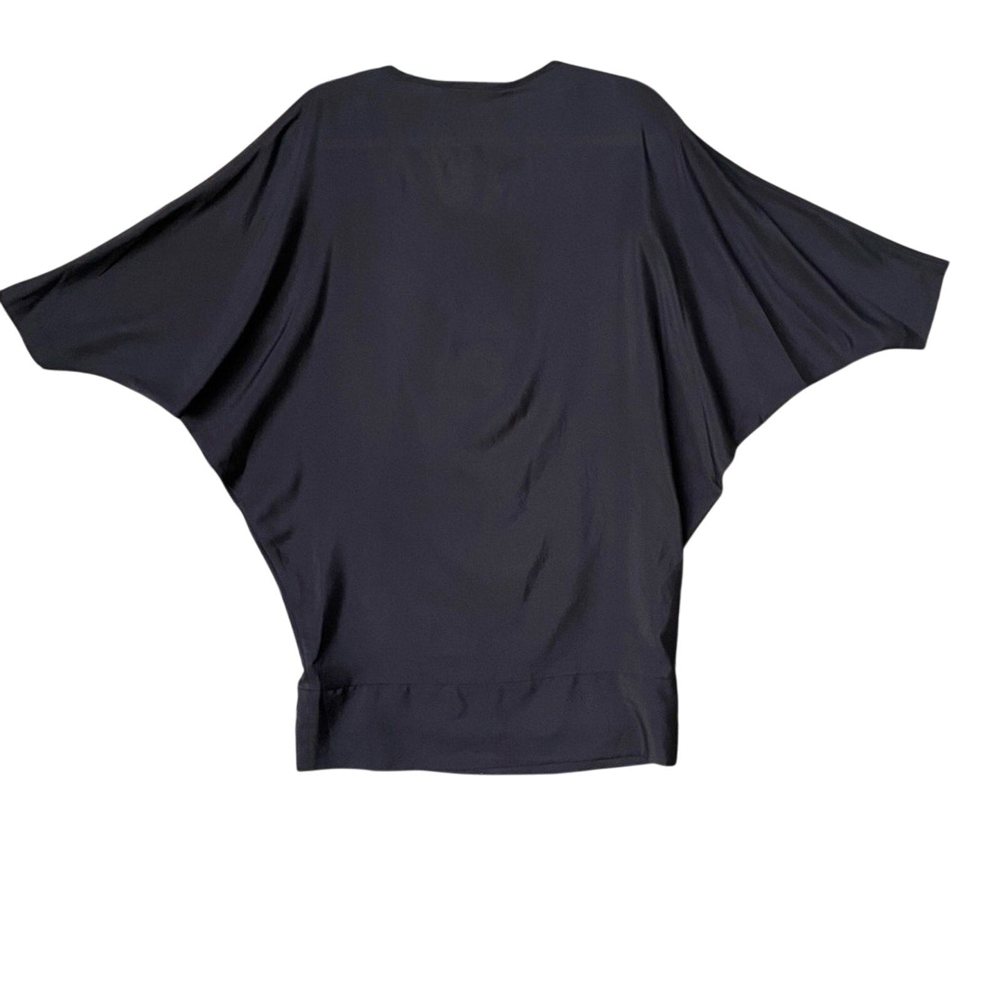 NWT New Kensie Womens Size 4 Black Sequin Accent Batwing Half Sleeve Dress