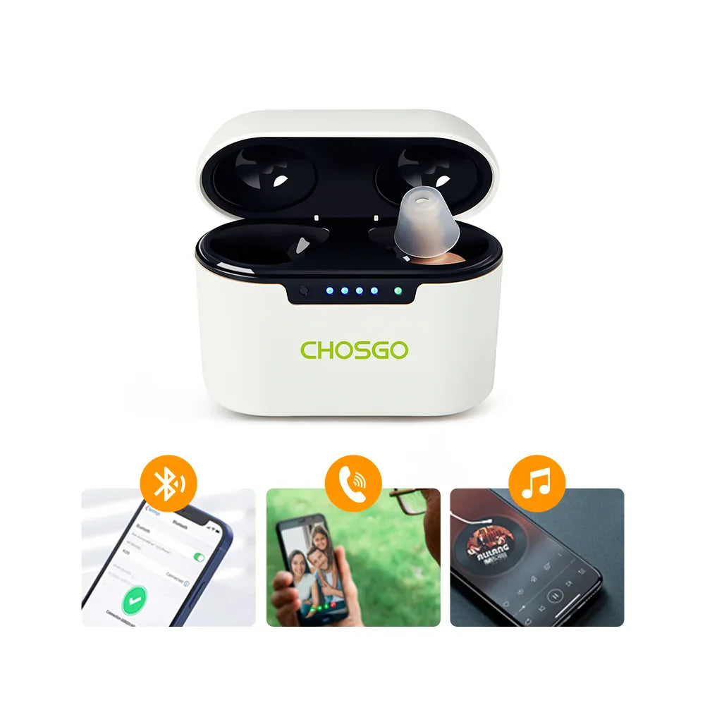 K23 Bluetooth OTC Hearing Aids for Seniors | Calling + Music Streaming – CHOSGO-8