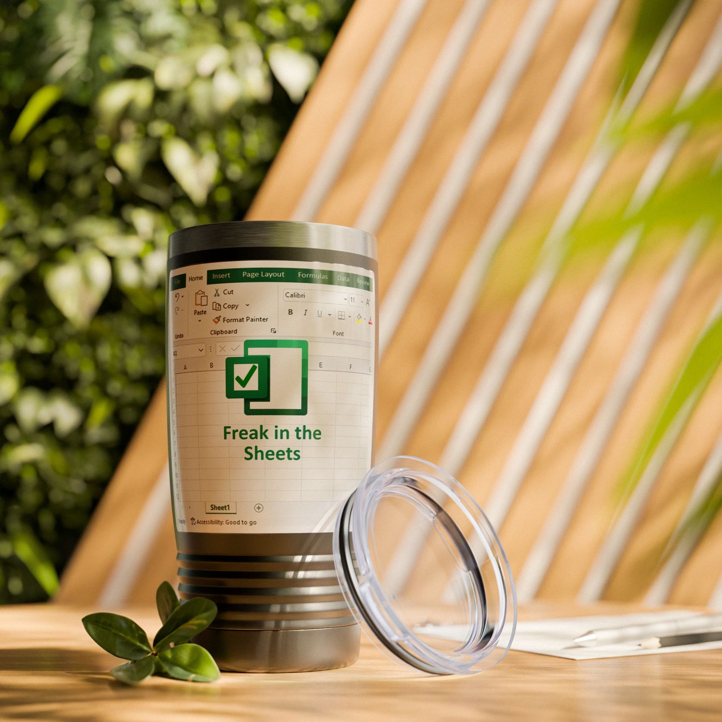 Excel Spreadsheet Ringneck Tumbler - 20oz, Funny Office Mug, Geek Gift, Work Motivational Cup, Personalized Travel Mug Drinkware