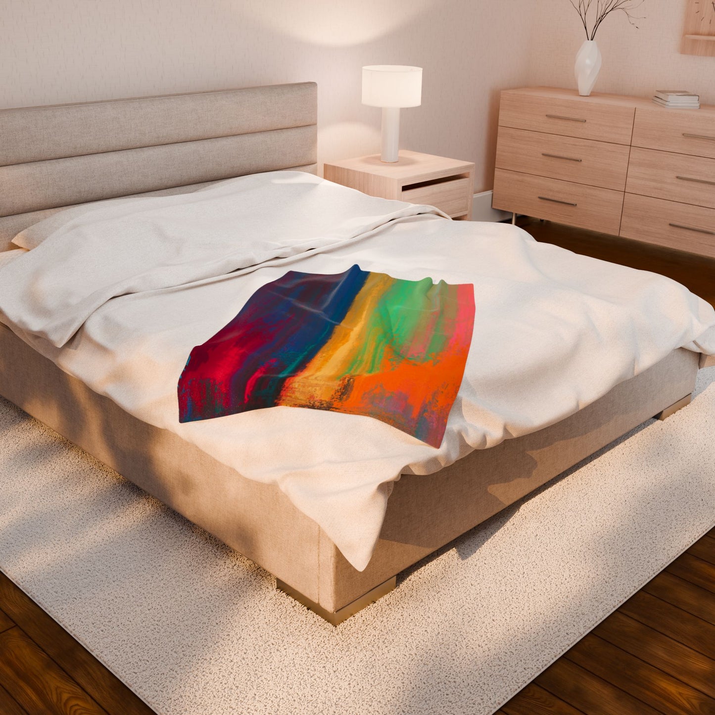 Vibrant Velveteen Plush Blanket | Cozy Throw for Home Decor, Gift for Weddings, Birthdays, Housewarming, Relaxation