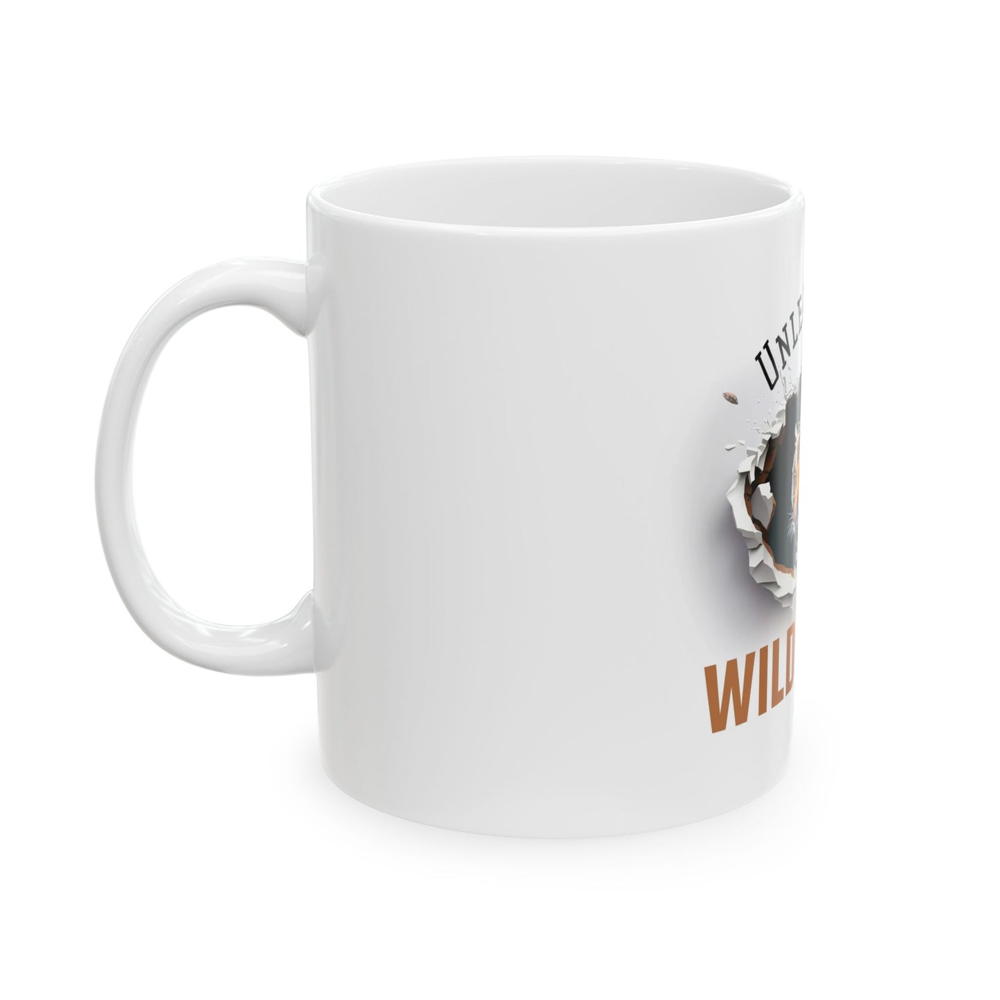 Wild Tiger Ceramic Mug - Unleash the Wild, Cool Gift for Animal Lovers, Coffee Mug, Home Decor, Nature Lover's Mug, Unique Kitchenware