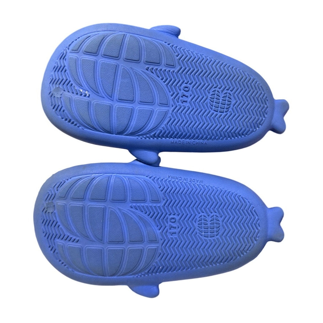 Lakige Toddler Boys Size 11 Blue Shark Cloud PVC Clog Slide On Sandal Shoes