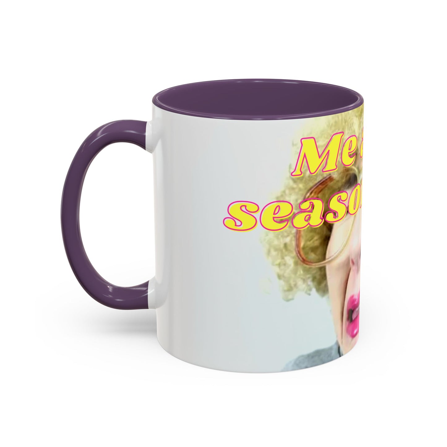 Humorous Accent Coffee Mug, "Me at the season finale", Funny Gift for TV Lovers, Comedy Merchandise, Unique Birthday Present, Fun Housewarming Mug