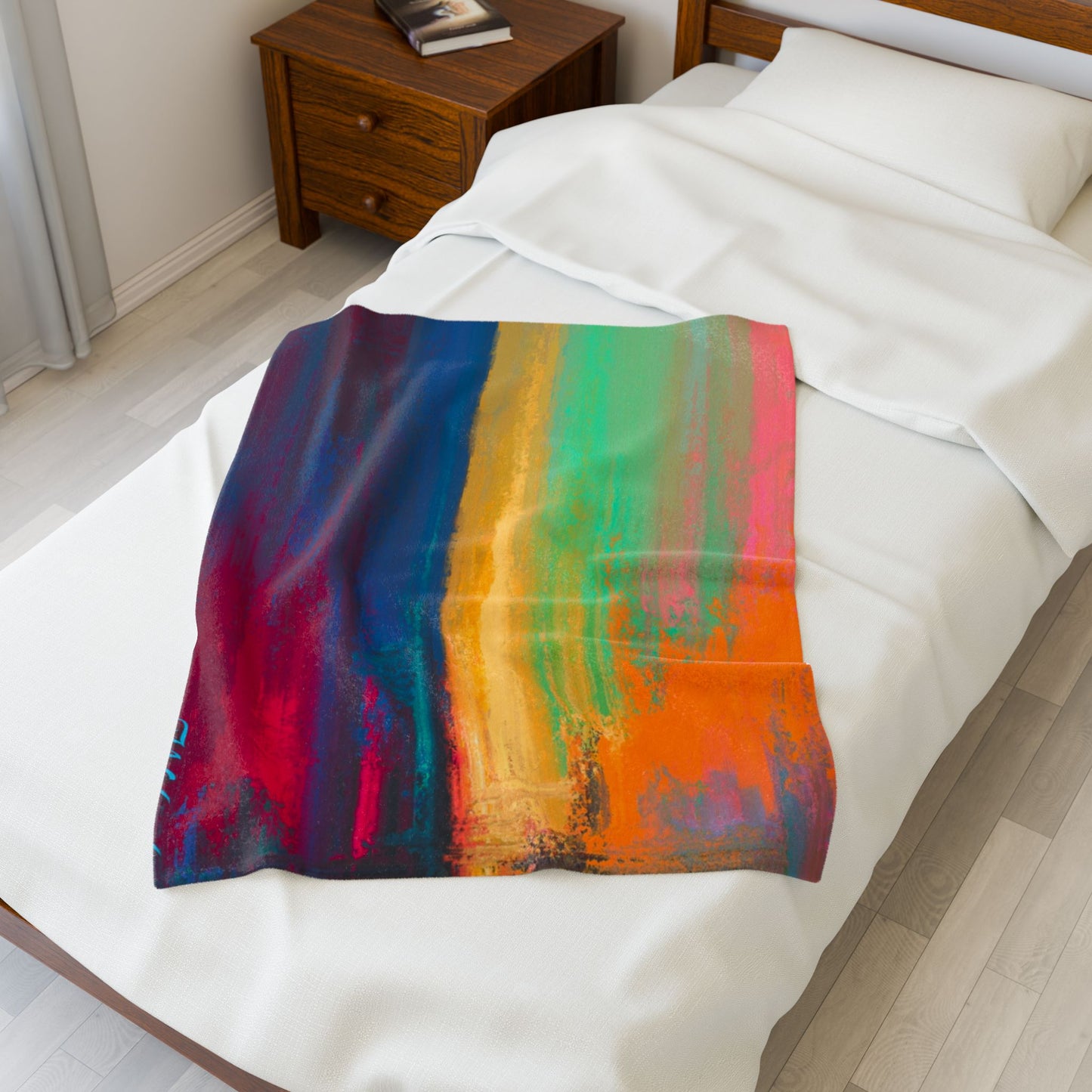 Vibrant Velveteen Plush Blanket | Cozy Throw for Home Decor, Gift for Weddings, Birthdays, Housewarming, Relaxation