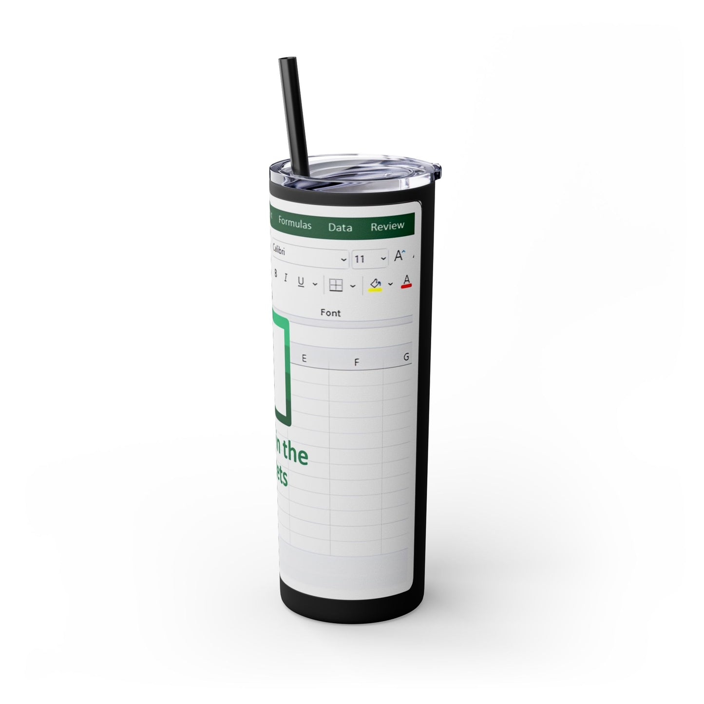 Freak in the Sheets Spreadsheet Themed Tumbler, 20oz Gift for Students, Accountants, Office Humor, Funny Drinkware