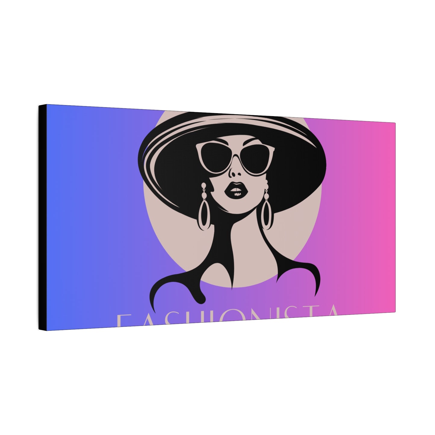 Fashionista Matte Canvas Wall Art, chic home decor, stylish gift for fashion lovers, wall decor, modern art piece, unique artwork