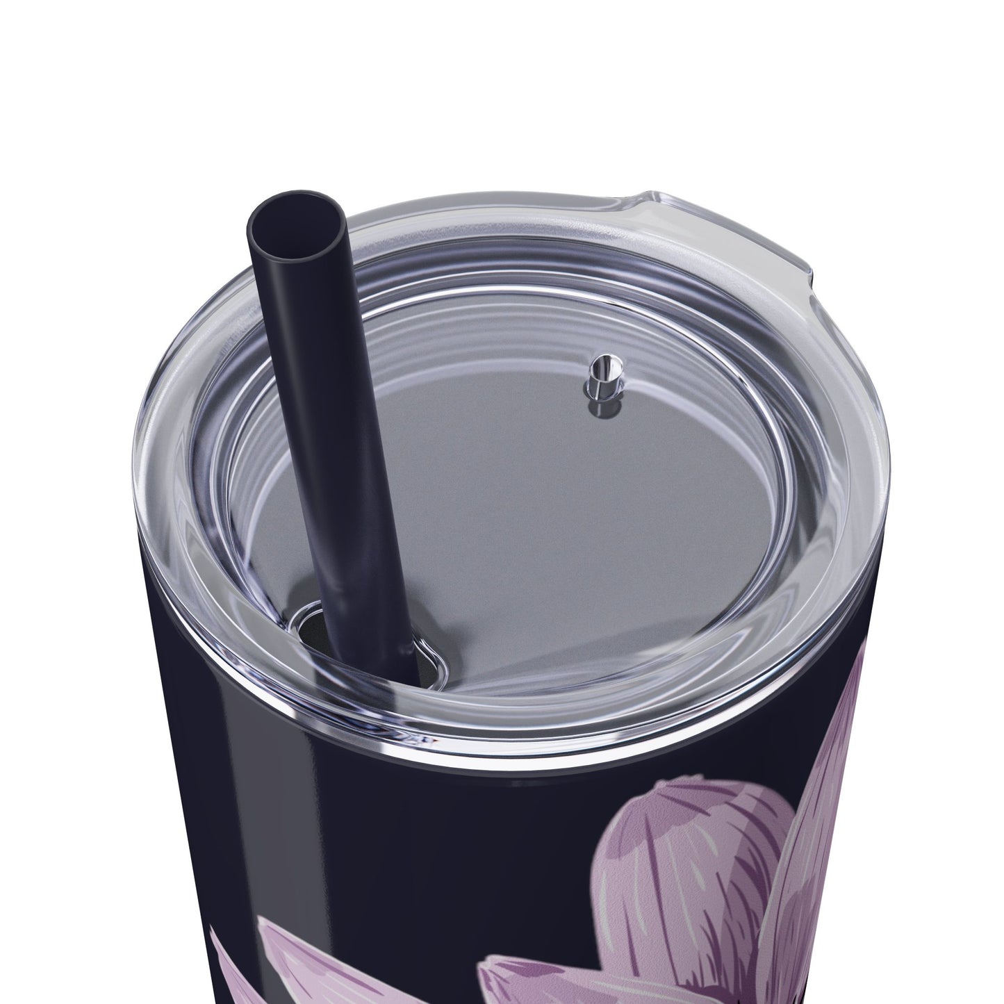 Floral Skinny Tumbler, 20oz - Stylish Drinkware for Home, Office, Gifts, Party Favors, Spring Decor