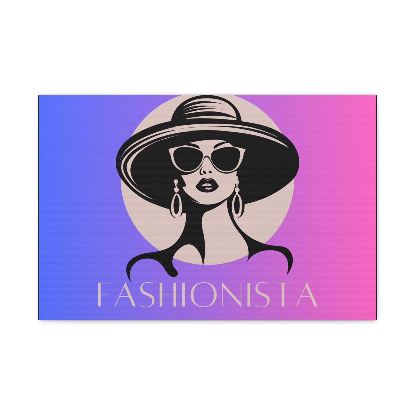 Fashionista Matte Canvas Wall Art, chic home decor, stylish gift for fashion lovers, wall decor, modern art piece, unique artwork