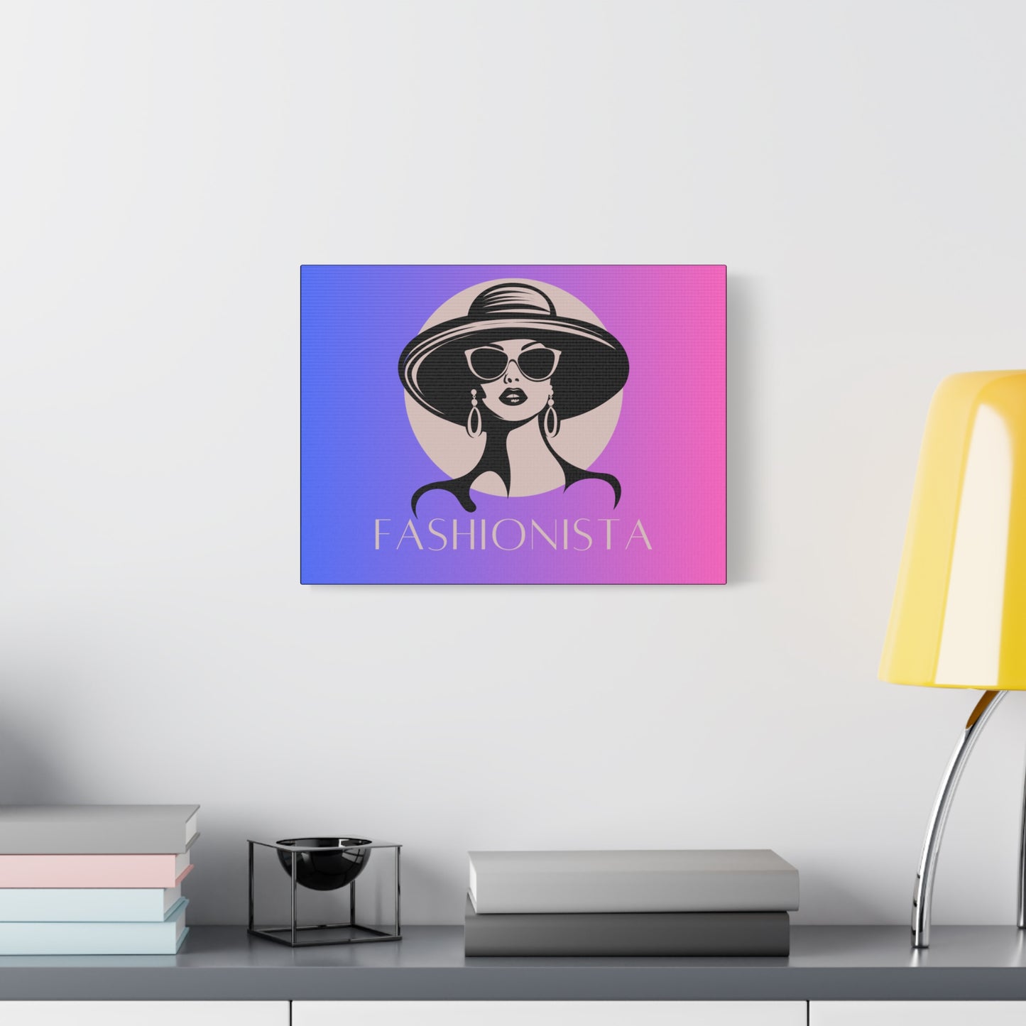 Fashionista Matte Canvas Wall Art, chic home decor, stylish gift for fashion lovers, wall decor, modern art piece, unique artwork