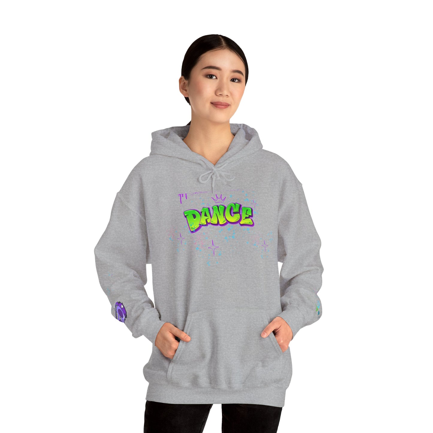 Colorful Dance Hoodie for Creative Spirits, Cozy Unisex Hooded Sweatshirt, Perfect for Parties, Dance Classes, Gifts