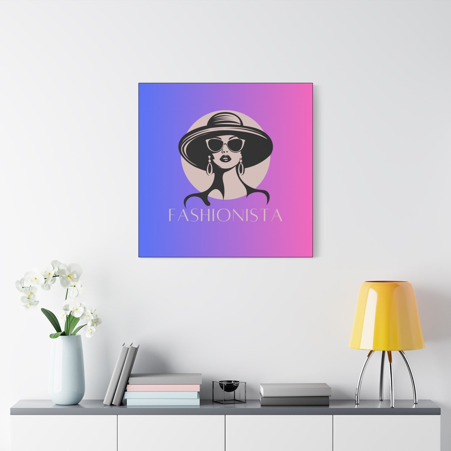 Fashionista Matte Canvas Wall Art, chic home decor, stylish gift for fashion lovers, wall decor, modern art piece, unique artwork