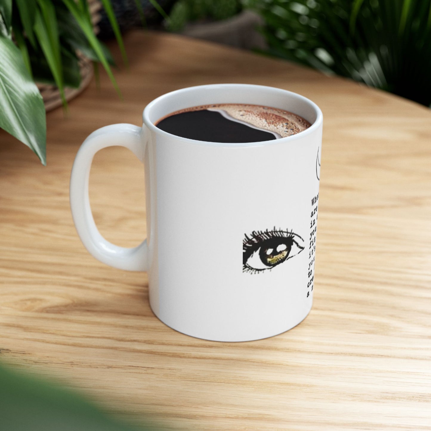 Inspirational Quotes Ceramic Mug, Born to Stand Out Motivational Coffee Cup, Unique Gift for Creatives, 11oz & 15oz Sizes, Perfect for Home or Office