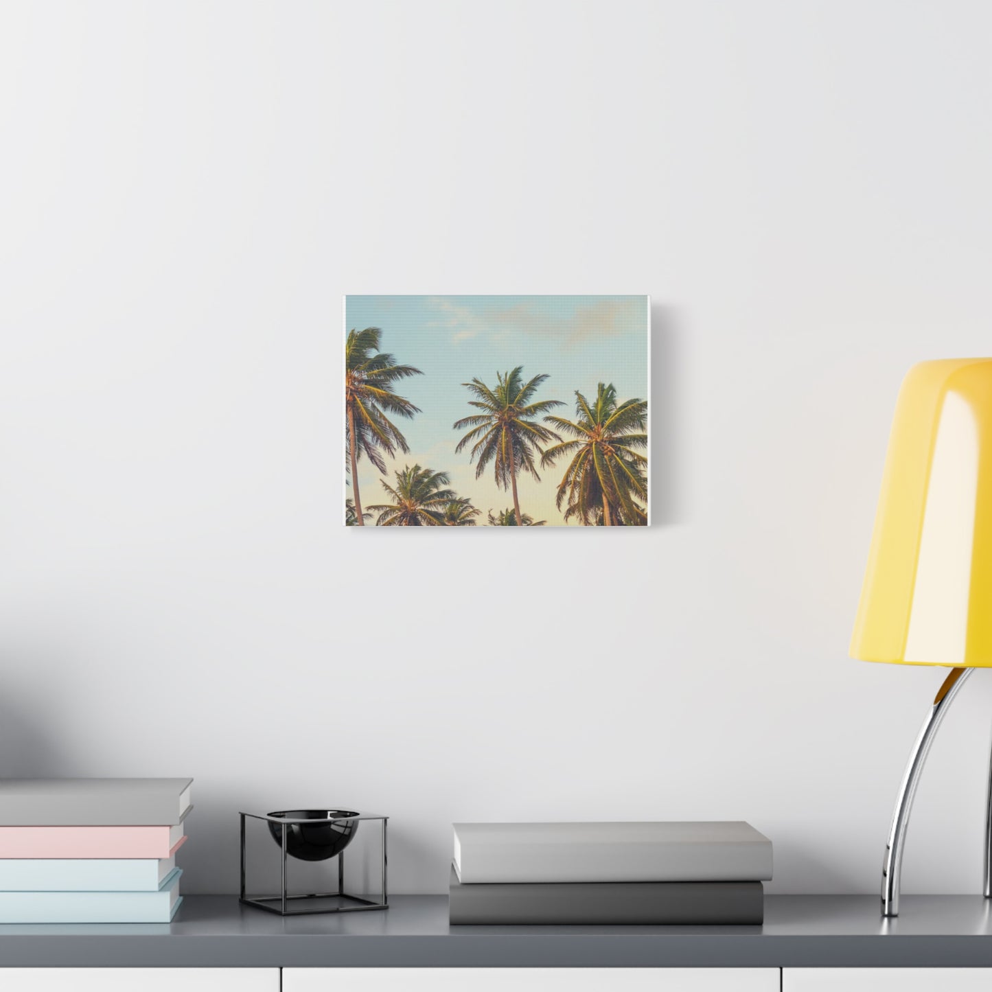 Tropical Palm Tree Canvas Print, City of Angeles Tropical Wall Art, Los Angeles Beach Decor, California Nature Photography, Home Decoration, Gift for Beach Lovers