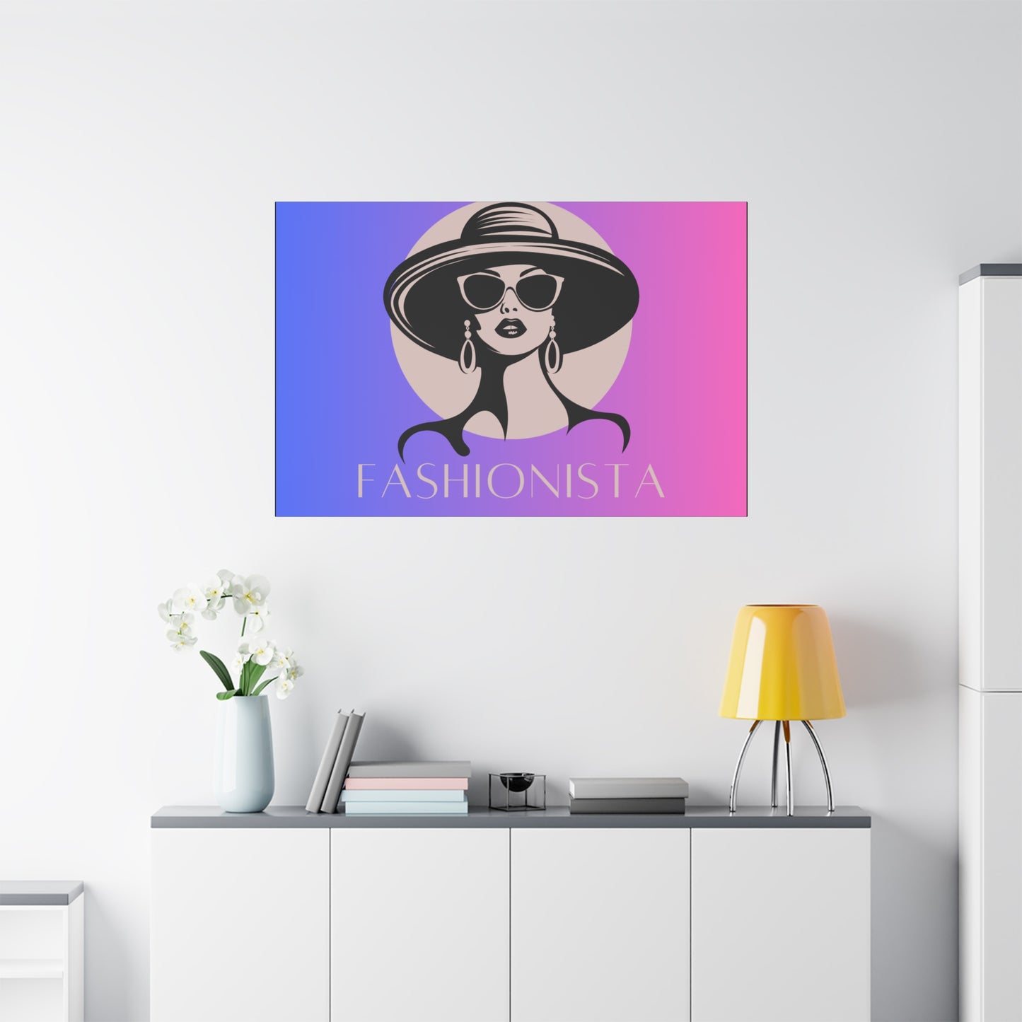 Fashionista Matte Canvas Wall Art, chic home decor, stylish gift for fashion lovers, wall decor, modern art piece, unique artwork