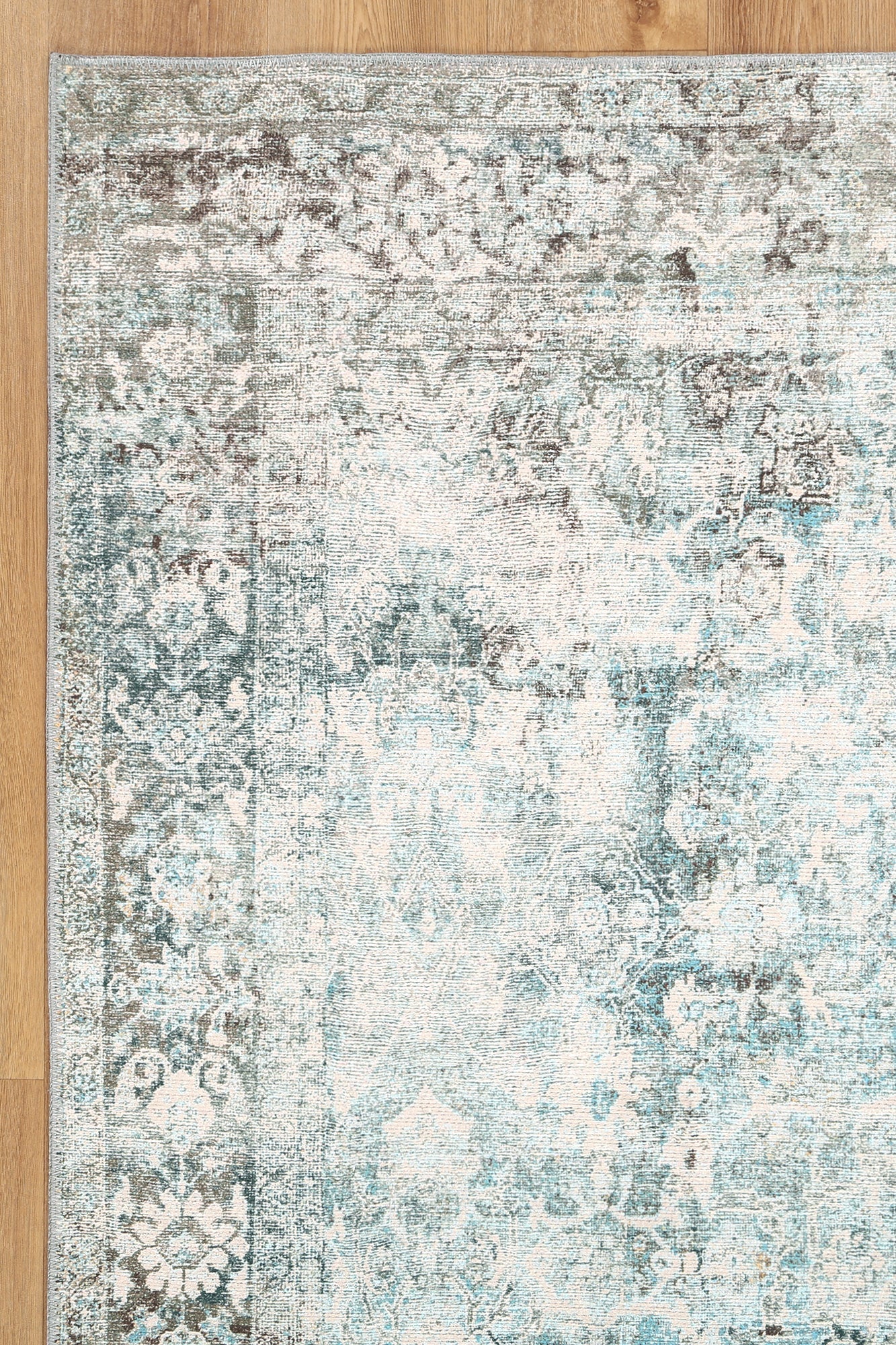 Rania Machine Washable in Blue Rug-4