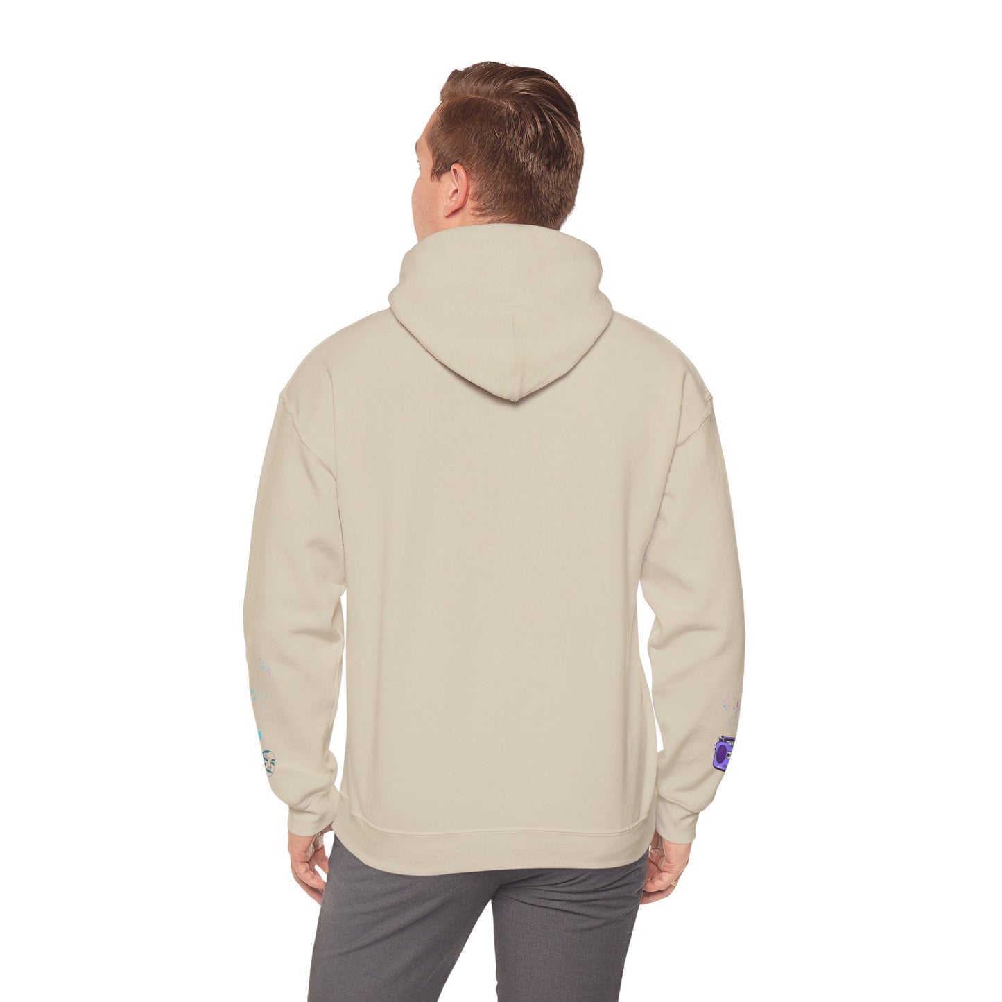 Colorful Dance Hoodie for Creative Spirits, Cozy Unisex Hooded Sweatshirt, Perfect for Parties, Dance Classes, Gifts