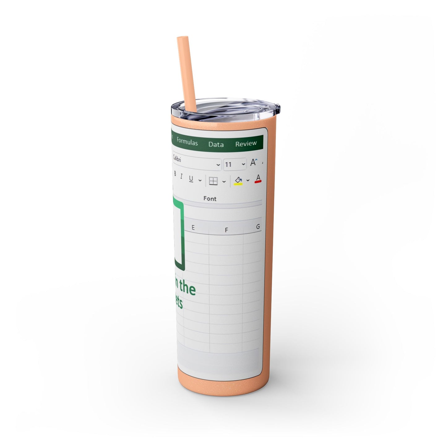 Freak in the Sheets Spreadsheet Themed Tumbler, 20oz Gift for Students, Accountants, Office Humor, Funny Drinkware