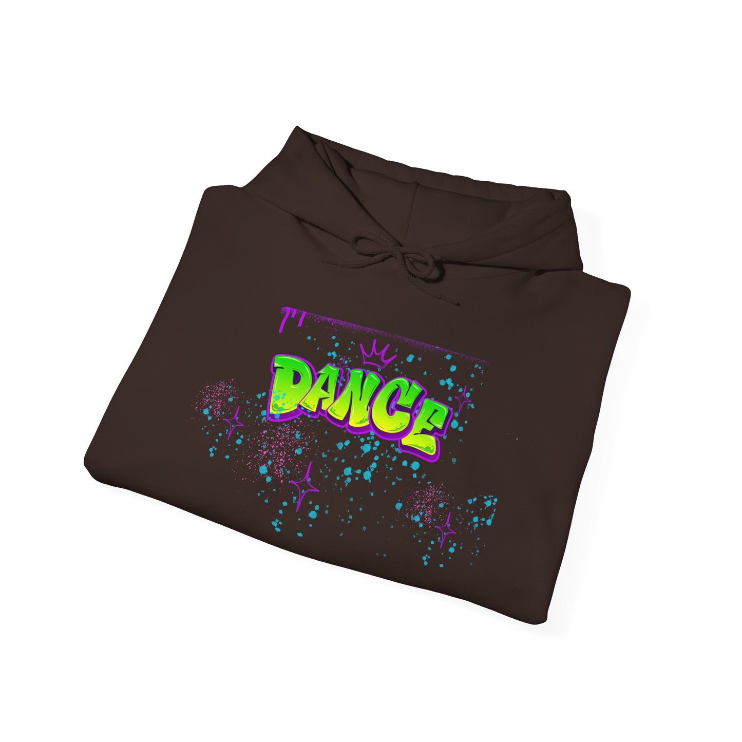 Colorful Dance Hoodie for Creative Spirits, Cozy Unisex Hooded Sweatshirt, Perfect for Parties, Dance Classes, Gifts