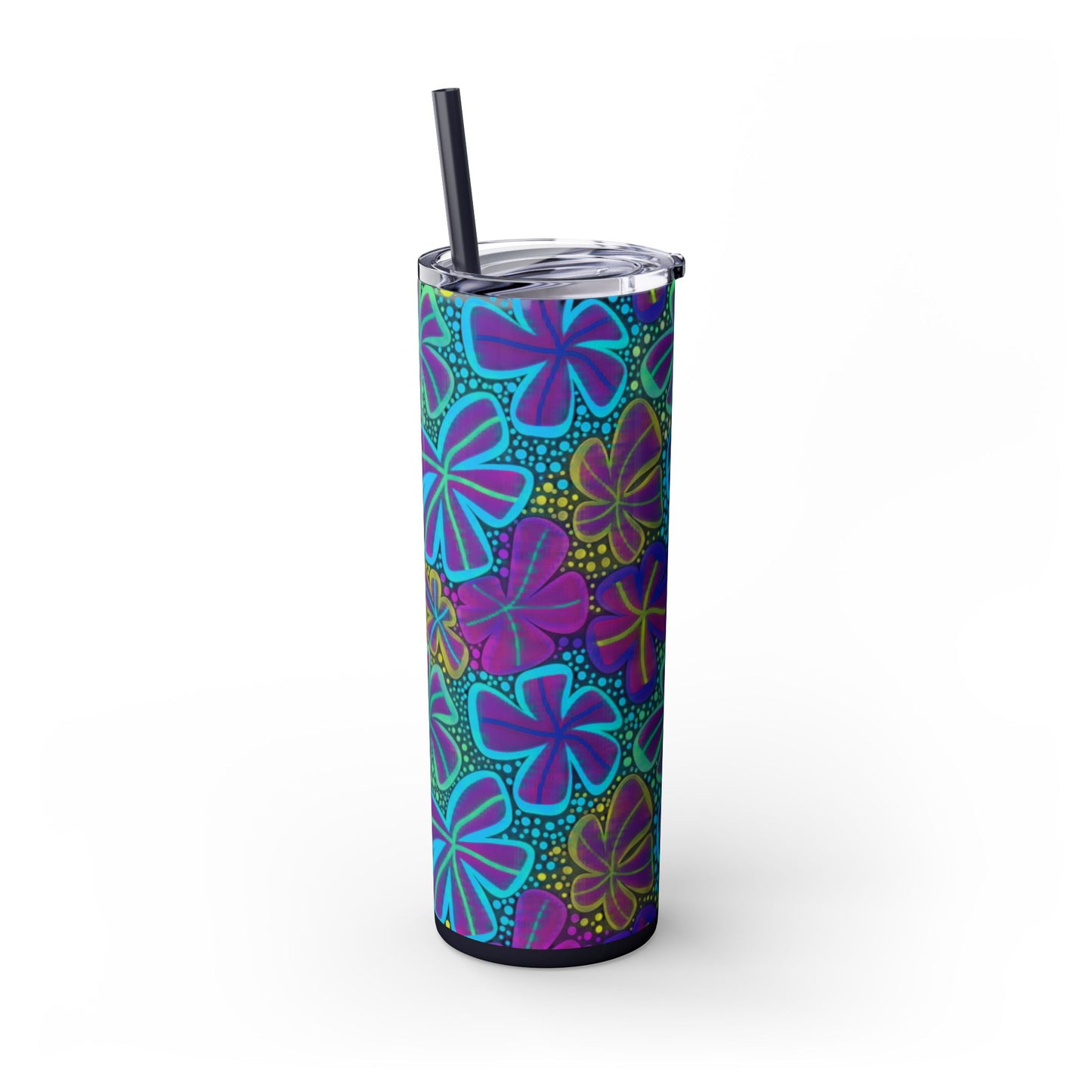 Pastel Butterfly Tumbler, 20oz Drinkware, Spring Decor, Cute Gift for Her, Eco-Friendly Cup, Floral Water Bottle