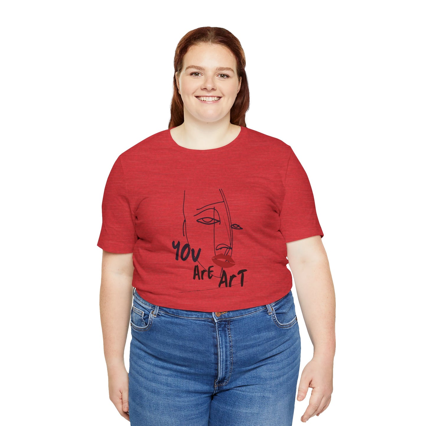 Artistic Expression Unisex Tee - You Are Art, Creative Gift, Casual Wear, Modern Design, Art Lover's Shirt