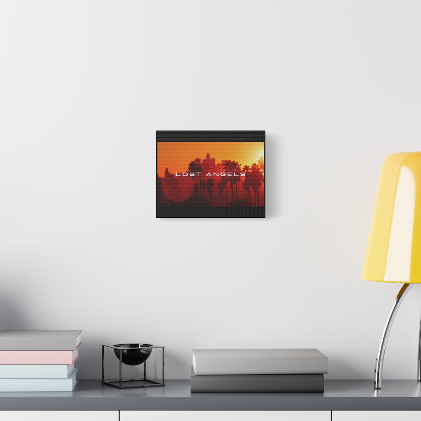 Lost Angels Wall Art Canvas | Sunset Cityscape Print, Home Decor, Gift for Art Lovers, Modern Living Room, California Vibe