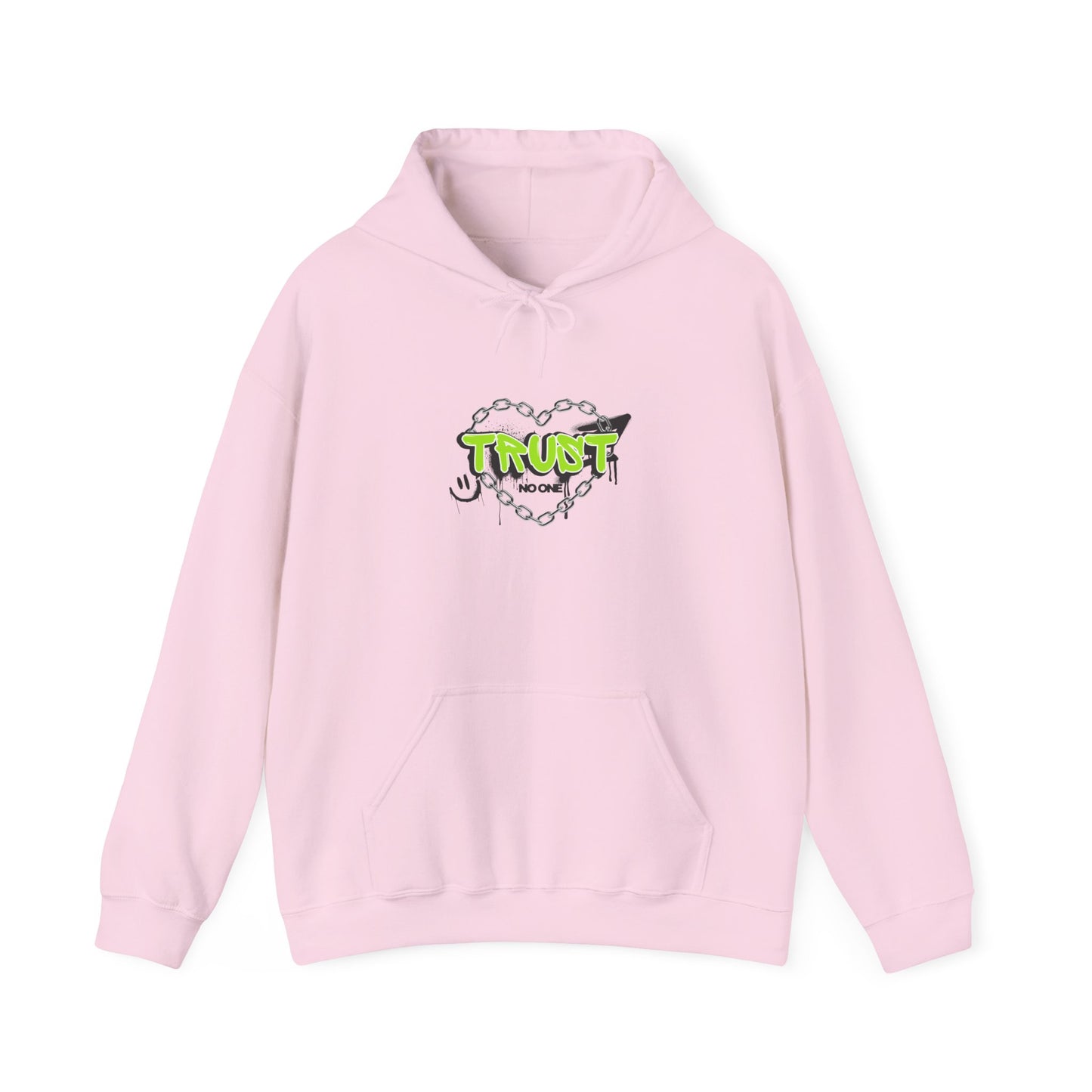 Trust No One Graphic Unisex Hoodie – Casual Streetwear for Everyday Comfort