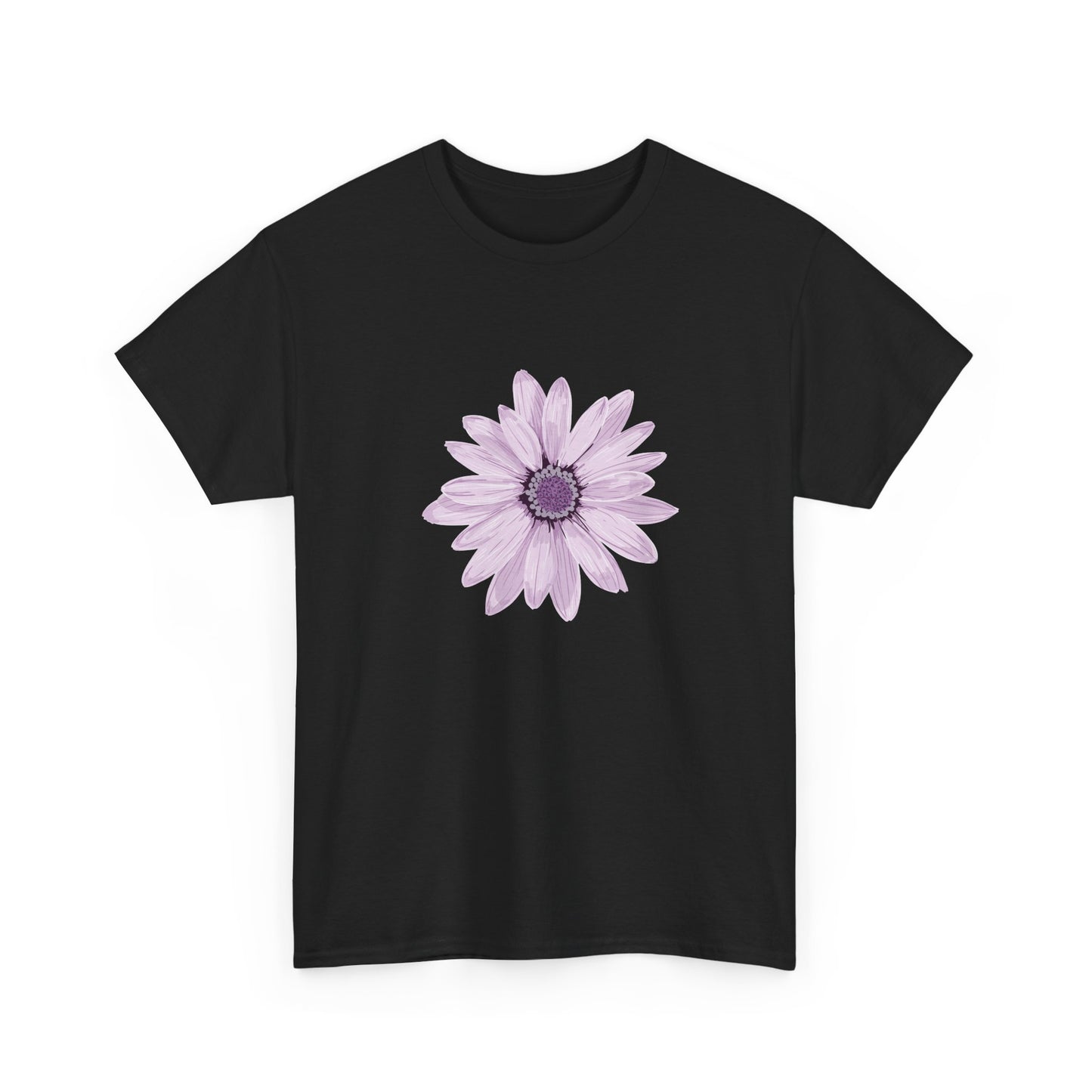 Floral Unisex Heavy Cotton Tee, Soft Summer Shirt, Casual Wear, Gift for Her, Spring Fashion