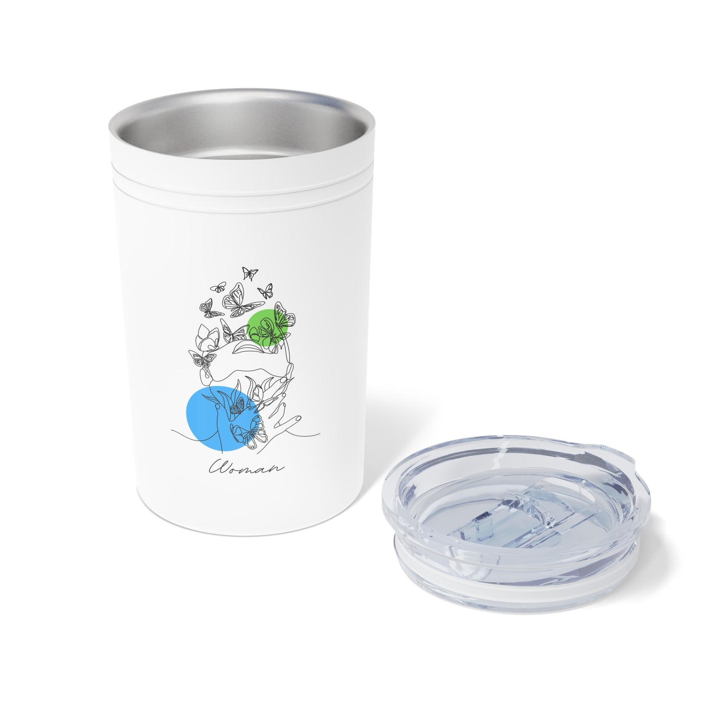 Butterfly & Hummingbird Vacuum Tumbler | Stylish Reusable Coffee Cup for Nature Lovers, Eco-Friendly Gift, Travel Mug, Personalized