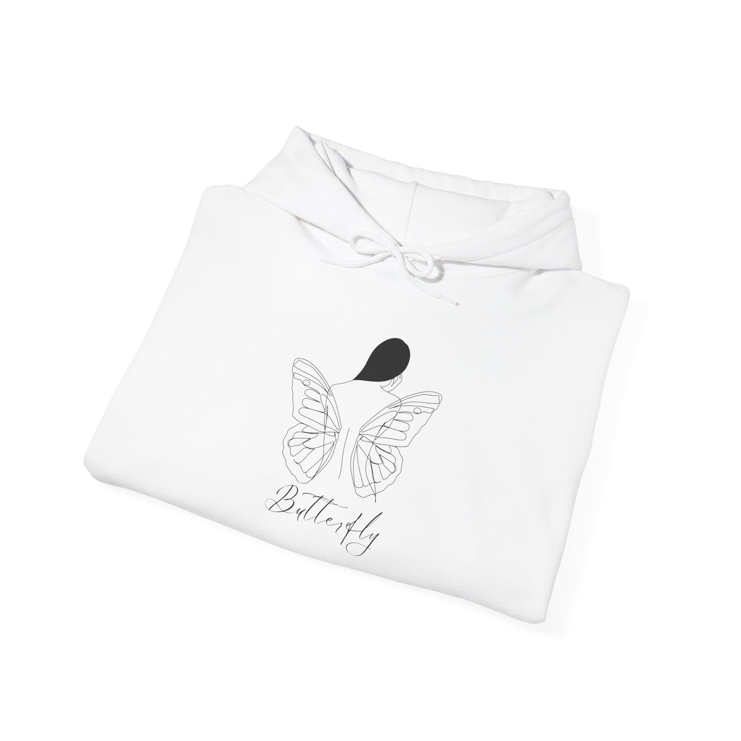 Butterfly Love Unisex Hoodie, Cozy Sweatshirt for Everyday Comfort, Gift for Nature Lovers, Butterfly Apparel for Spring