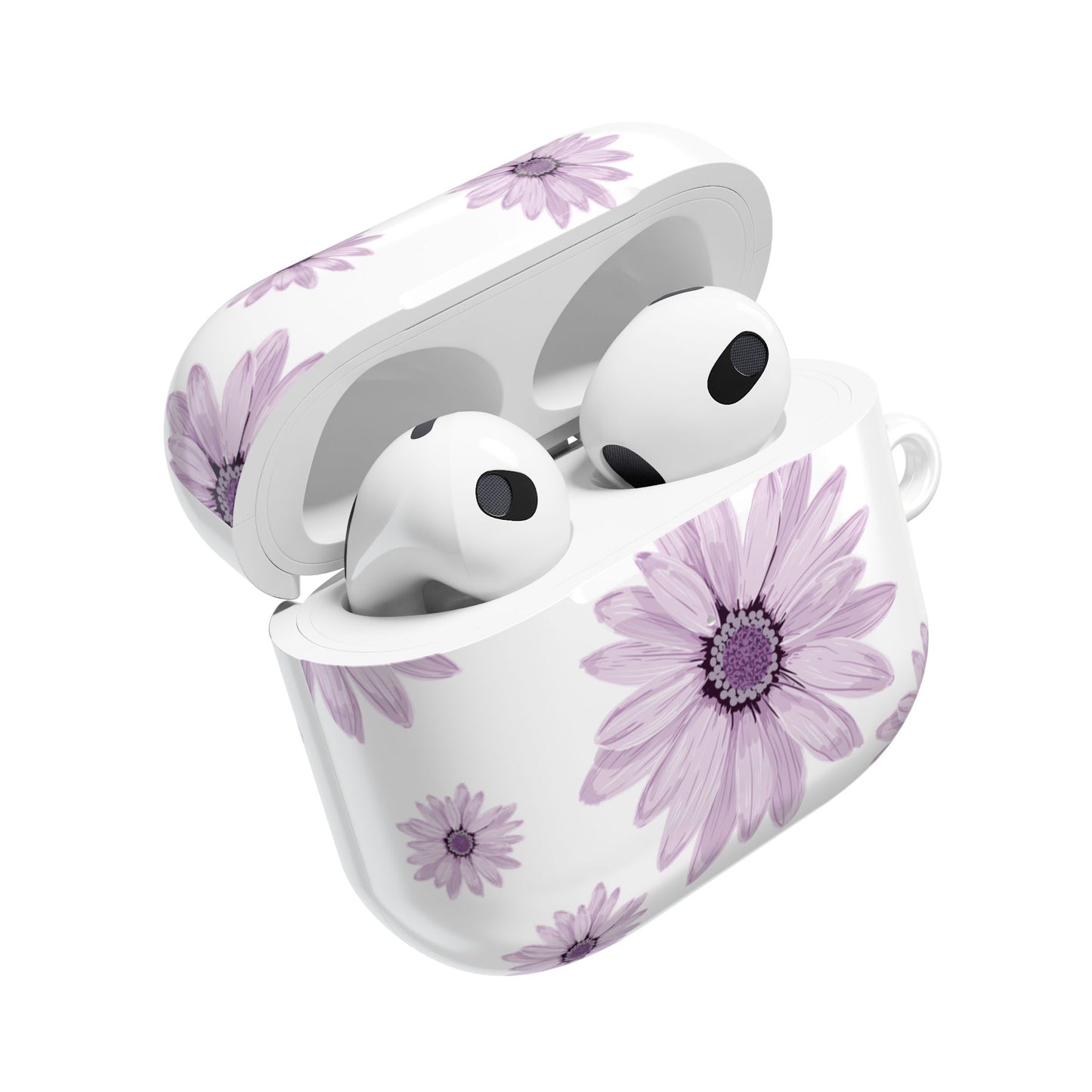 Chic Floral AirPod Cases, Stylish Accessories, Flower Pattern, Gifts for Her, Trendy Tech, Aesthetic Earbud Covers