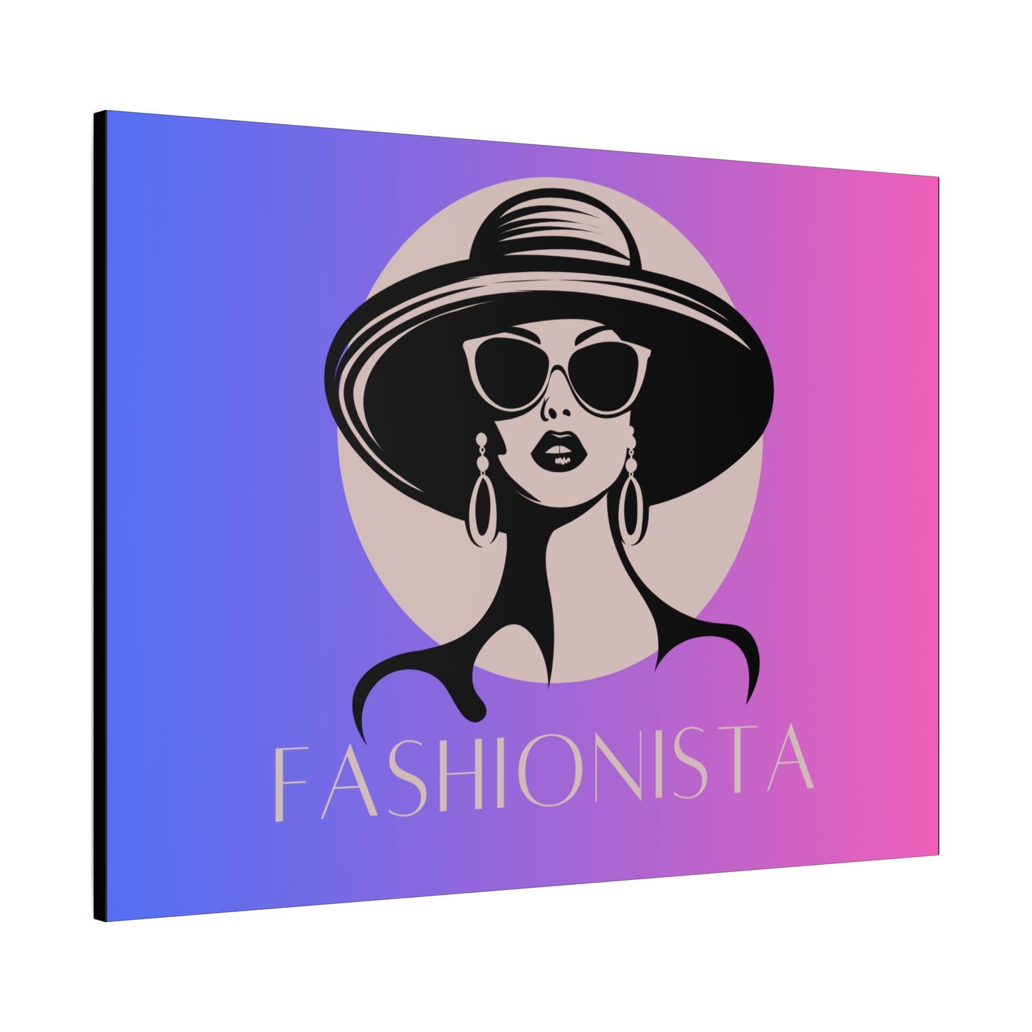 Fashionista Matte Canvas Wall Art, chic home decor, stylish gift for fashion lovers, wall decor, modern art piece, unique artwork
