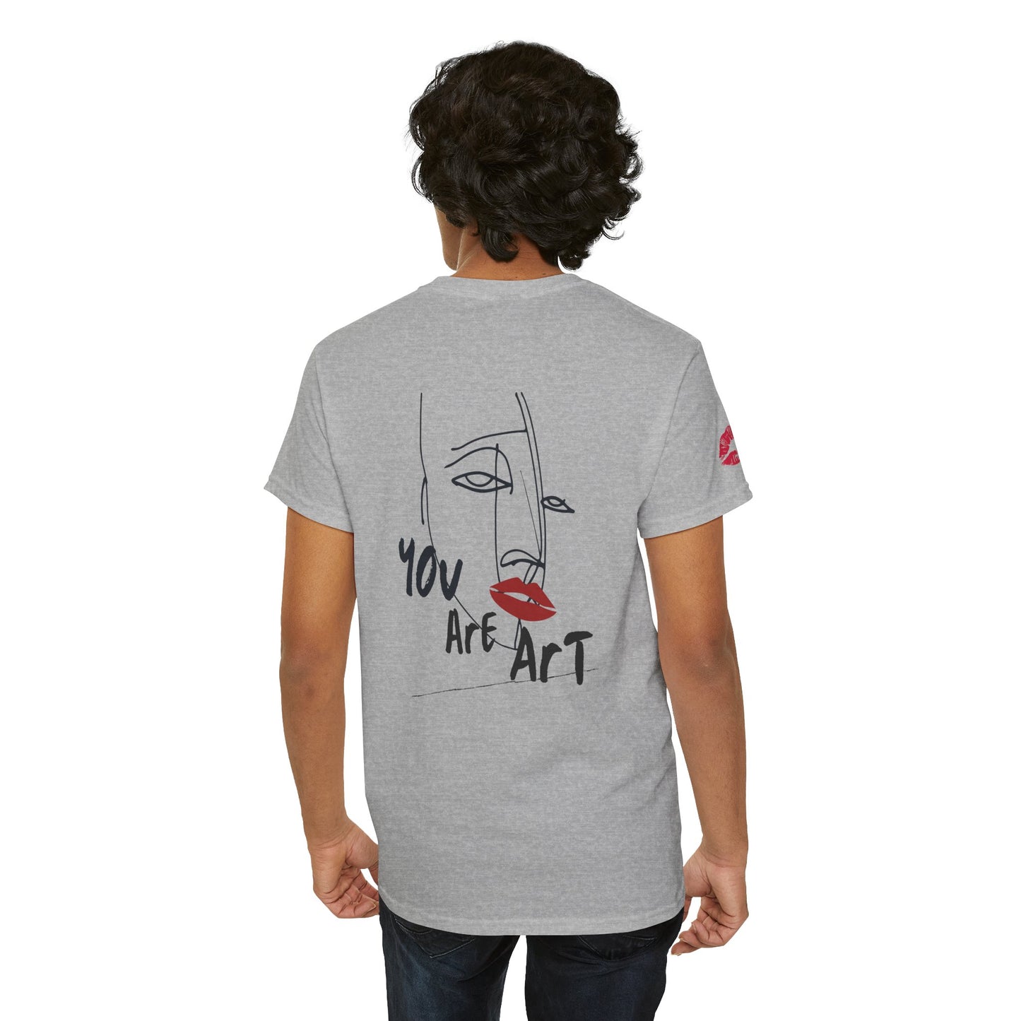 YOU ARE ART - SINGLE, TAKEN... Artistic Unisex Cotton Tee with Heartfelt Prints, Casual Wear, Gift for Artists, Streetwear, Inspirational Fashion
