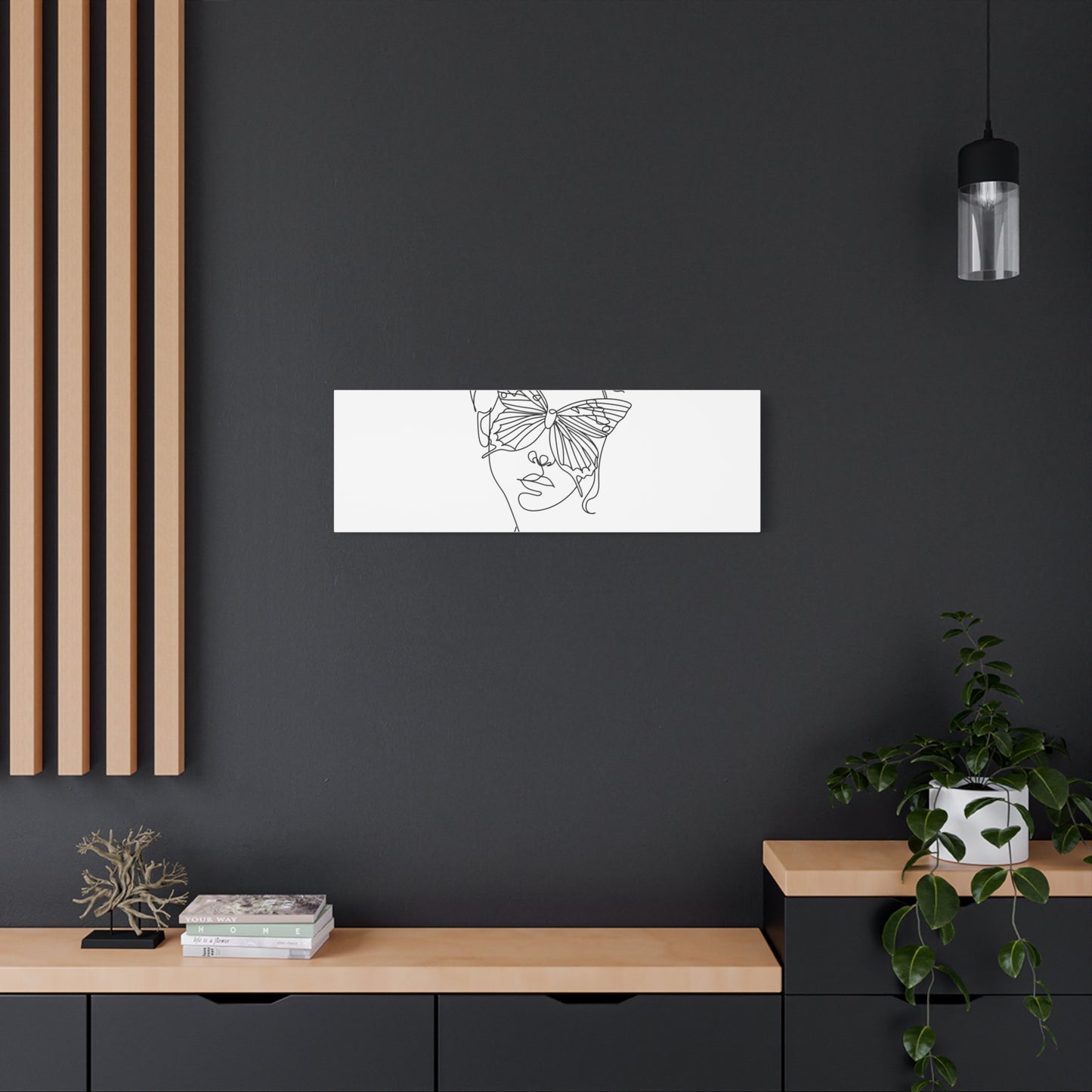 Minimalist Butterfly Canvas Art, Modern Home Decor, Gift for Nature Lovers, Wall Art for Women, Inspirational Wall Art