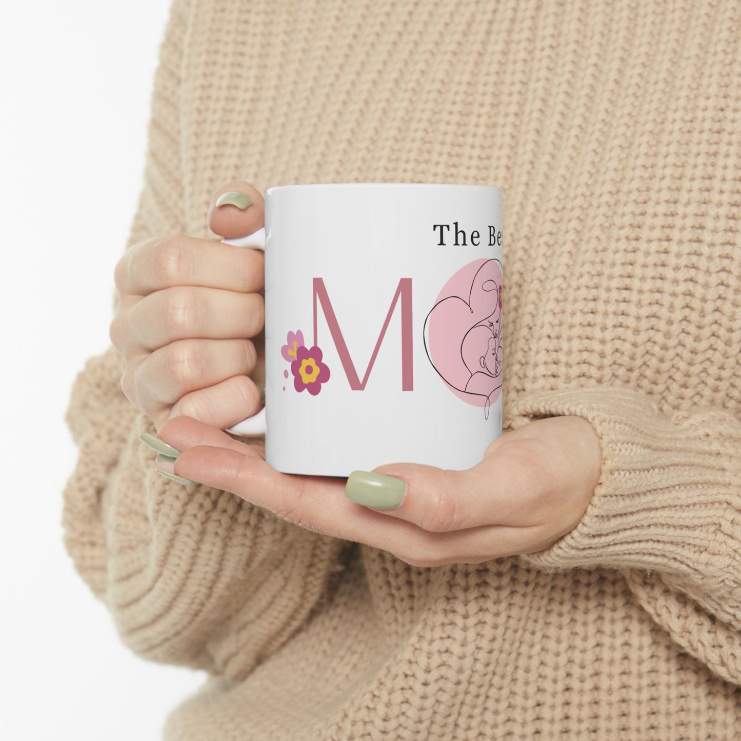 Ceramic Mug with Heartwarming 'Best Mom' Design – Perfect Gift for Mother's Day, Birthday, Love, Coffee Lovers, Personalized Mugs