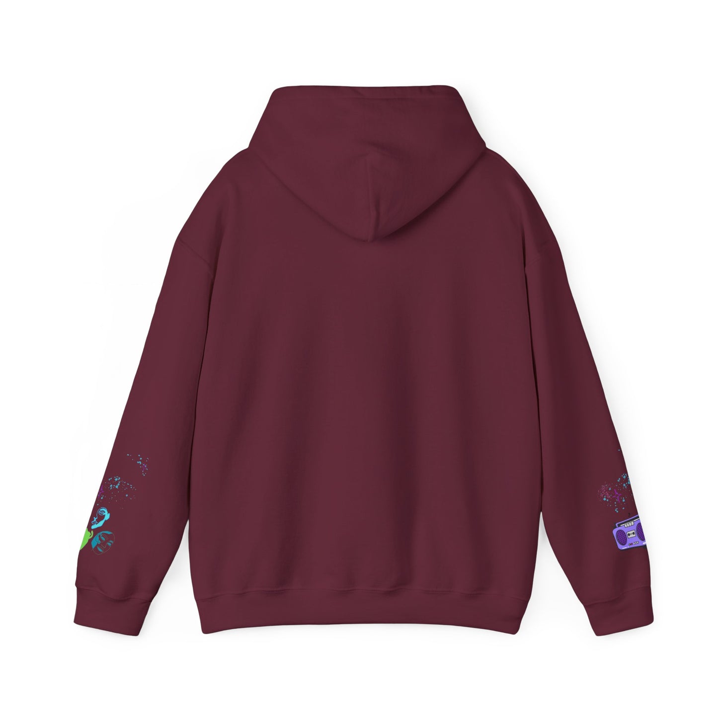 Colorful Dance Hoodie for Creative Spirits, Cozy Unisex Hooded Sweatshirt, Perfect for Parties, Dance Classes, Gifts