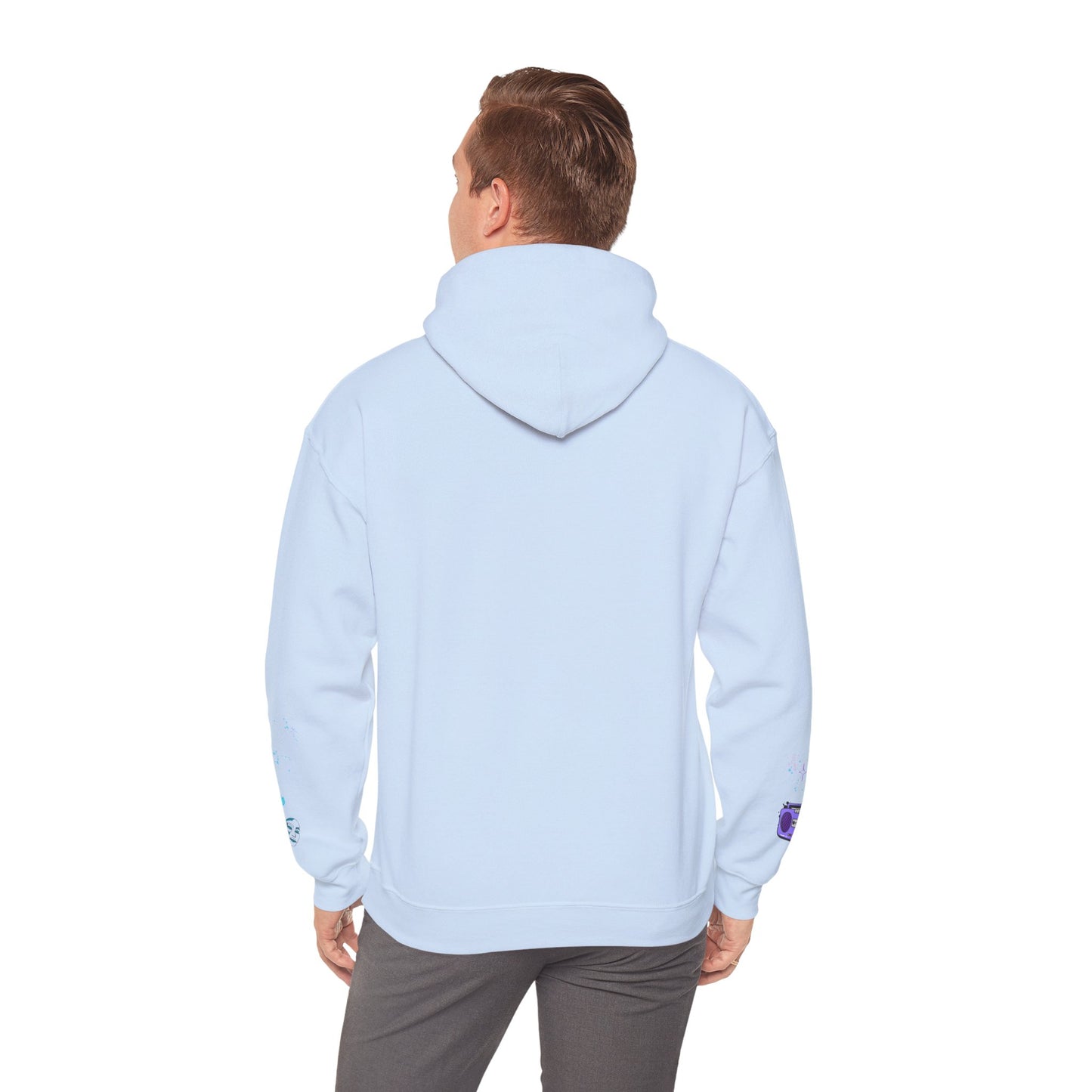Colorful Dance Hoodie for Creative Spirits, Cozy Unisex Hooded Sweatshirt, Perfect for Parties, Dance Classes, Gifts