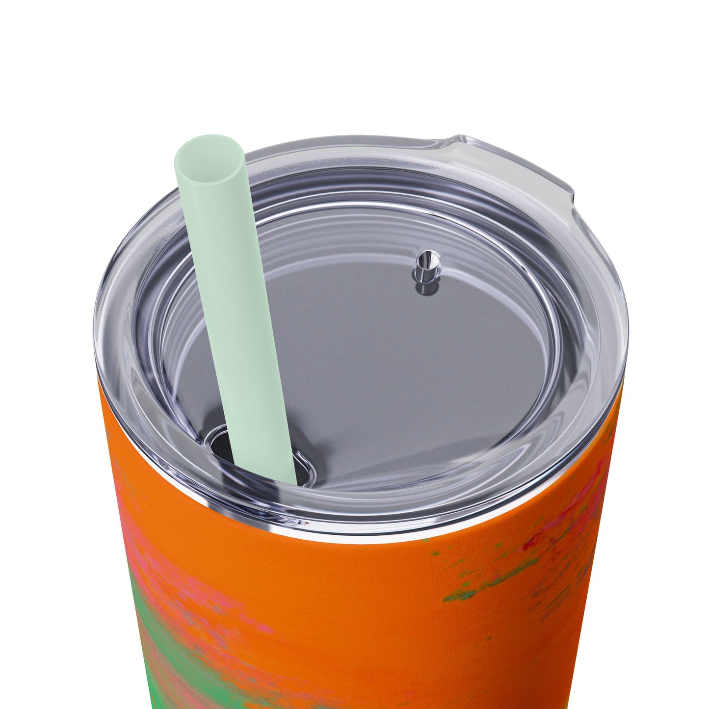 Colorful Ombre Skinny Tumbler with Straw, 20oz | Travel Mugs, Summer Drinkware, Beach Accessories, Gifts for Her, Eco-Friendly