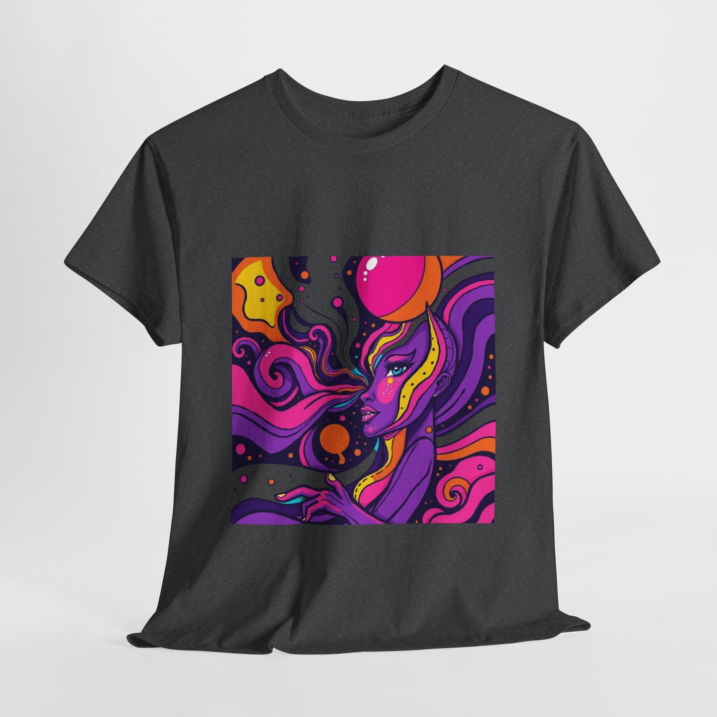 Vibrant Psychedelic Art Tee, Bohemian Graphic T-Shirt, Unisex Cotton Tee, Fashionable Casual Wear, Perfect Gift for Art Lovers
