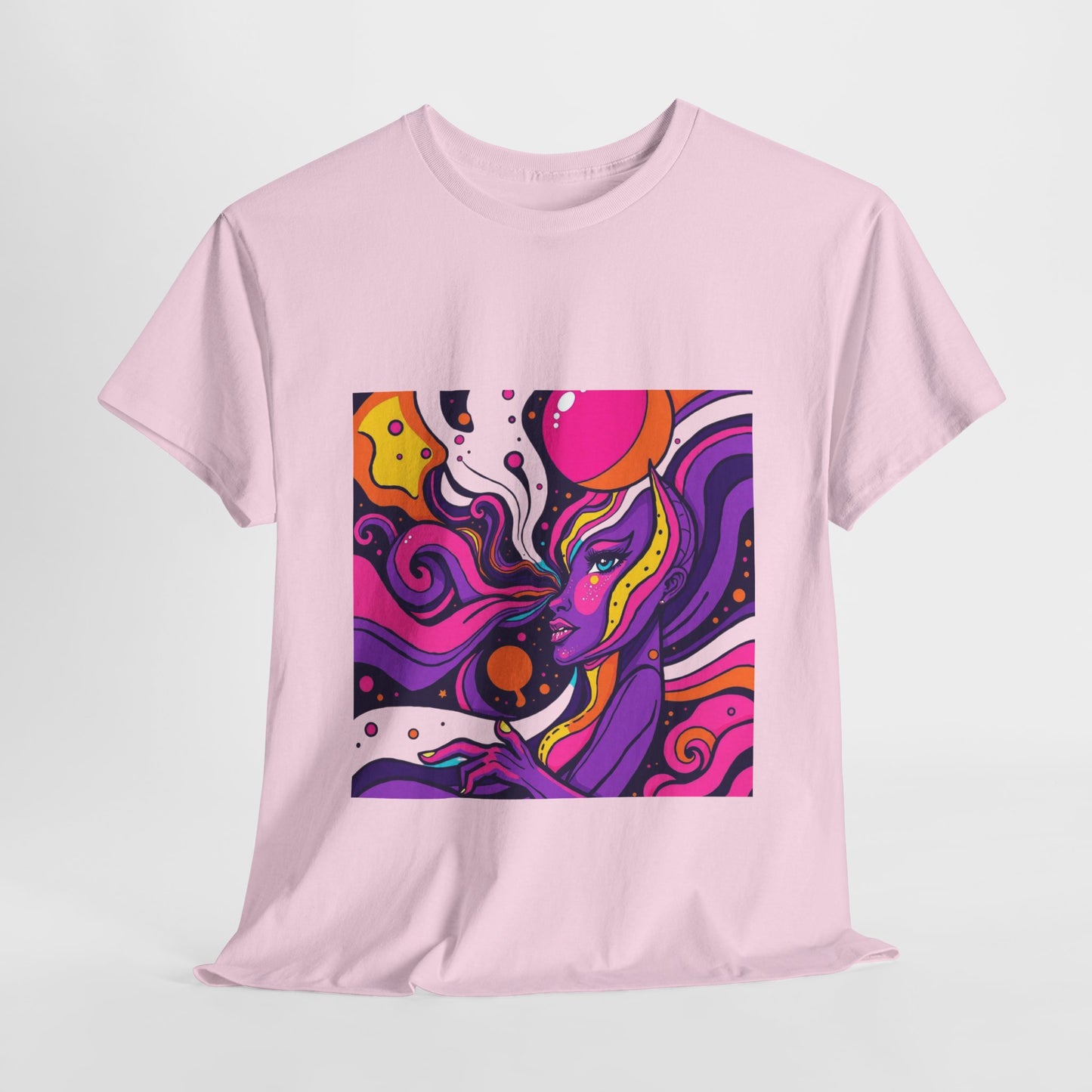 Vibrant Psychedelic Art Tee, Bohemian Graphic T-Shirt, Unisex Cotton Tee, Fashionable Casual Wear, Perfect Gift for Art Lovers
