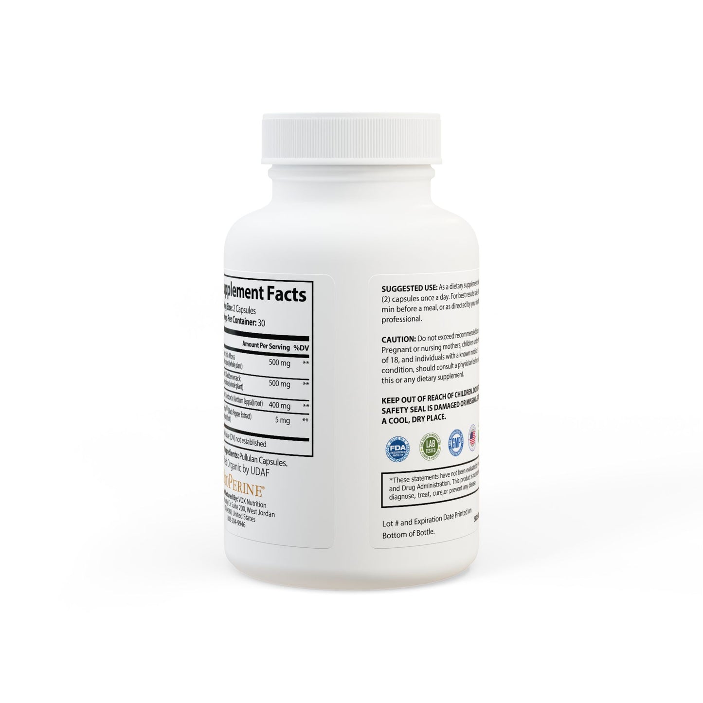 Organic Irish Sea Moss Supplement (VEGAN - 60 Capsules)