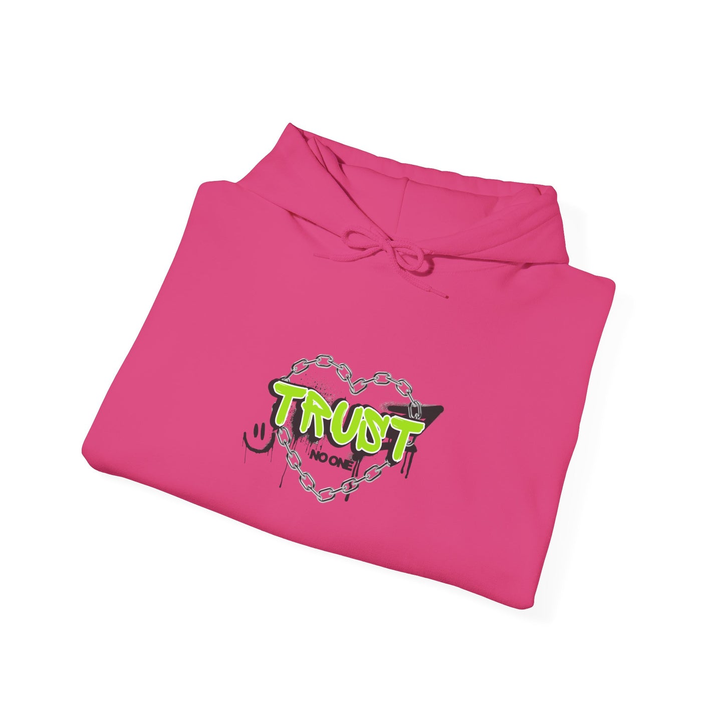 Trust No One Graphic Unisex Hoodie – Casual Streetwear for Everyday Comfort