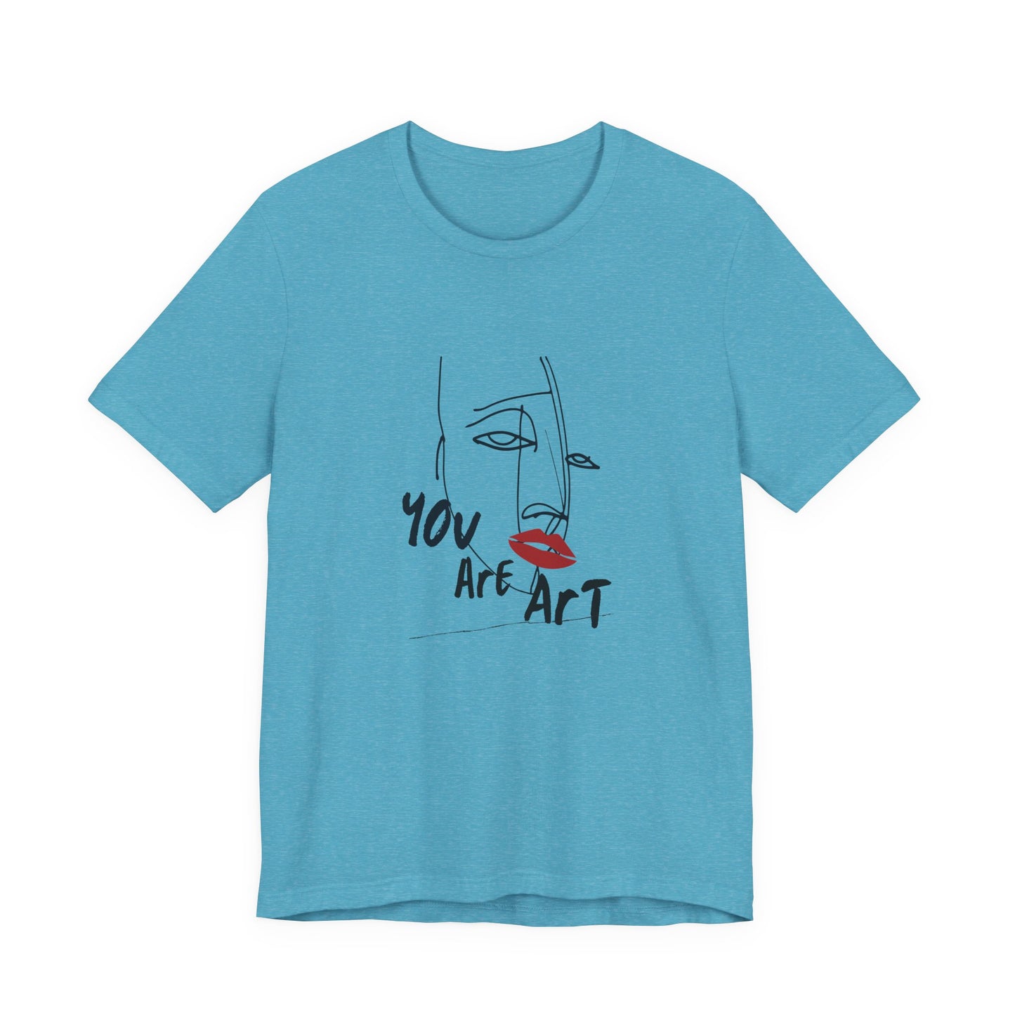 Artistic Expression Unisex Tee - You Are Art, Creative Gift, Casual Wear, Modern Design, Art Lover's Shirt
