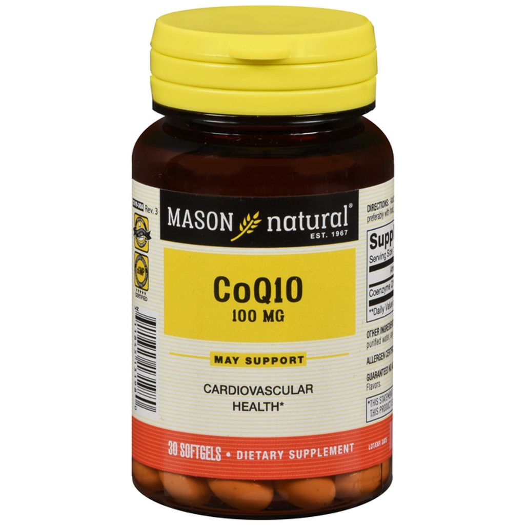 Mason Natural 100Mg Coq10 30 Softgels